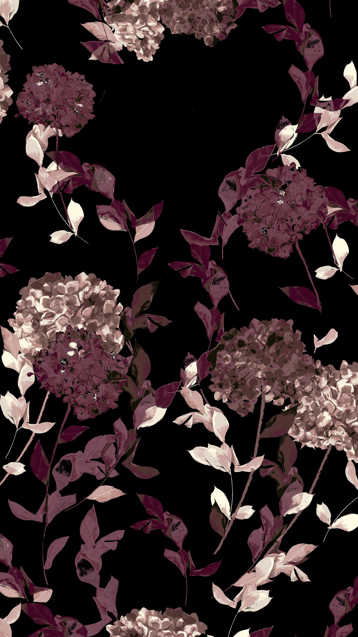 Dark Floral Iphone Wallpapers