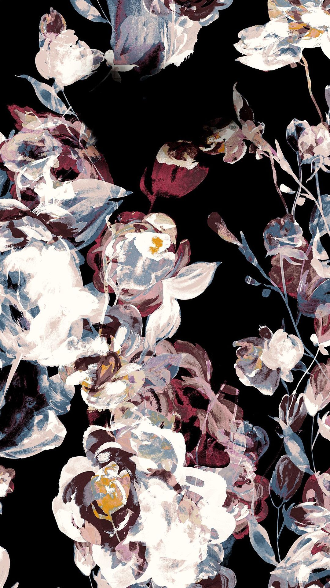 Dark Floral Phone Wallpapers