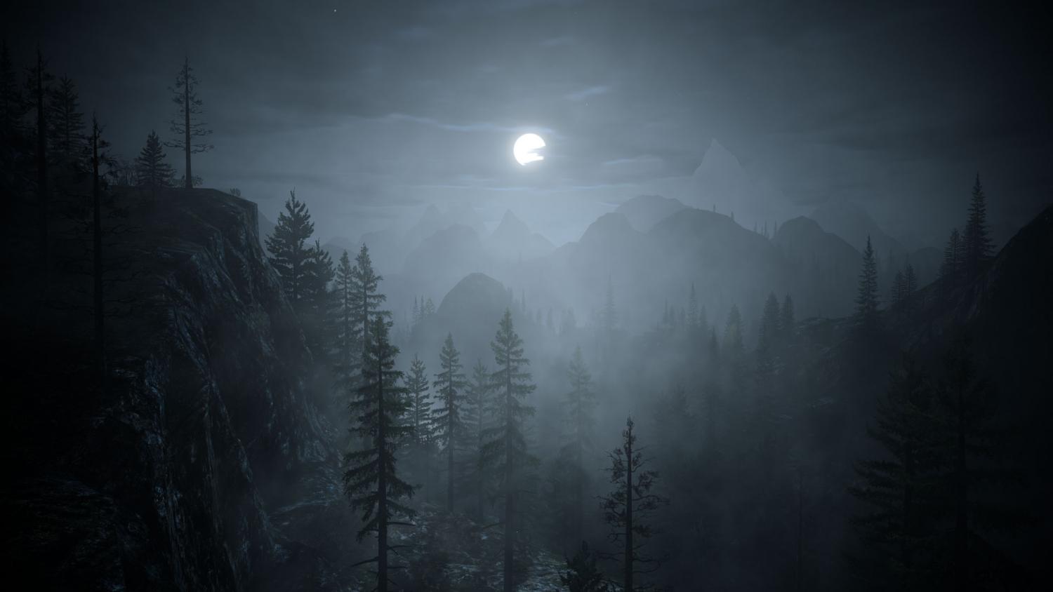 Dark Forest Moon Wallpapers