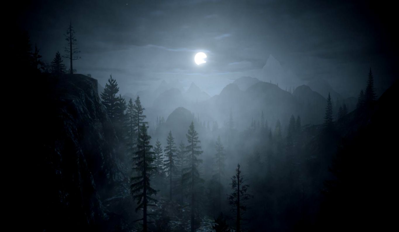 Dark Forest Moon Wallpapers