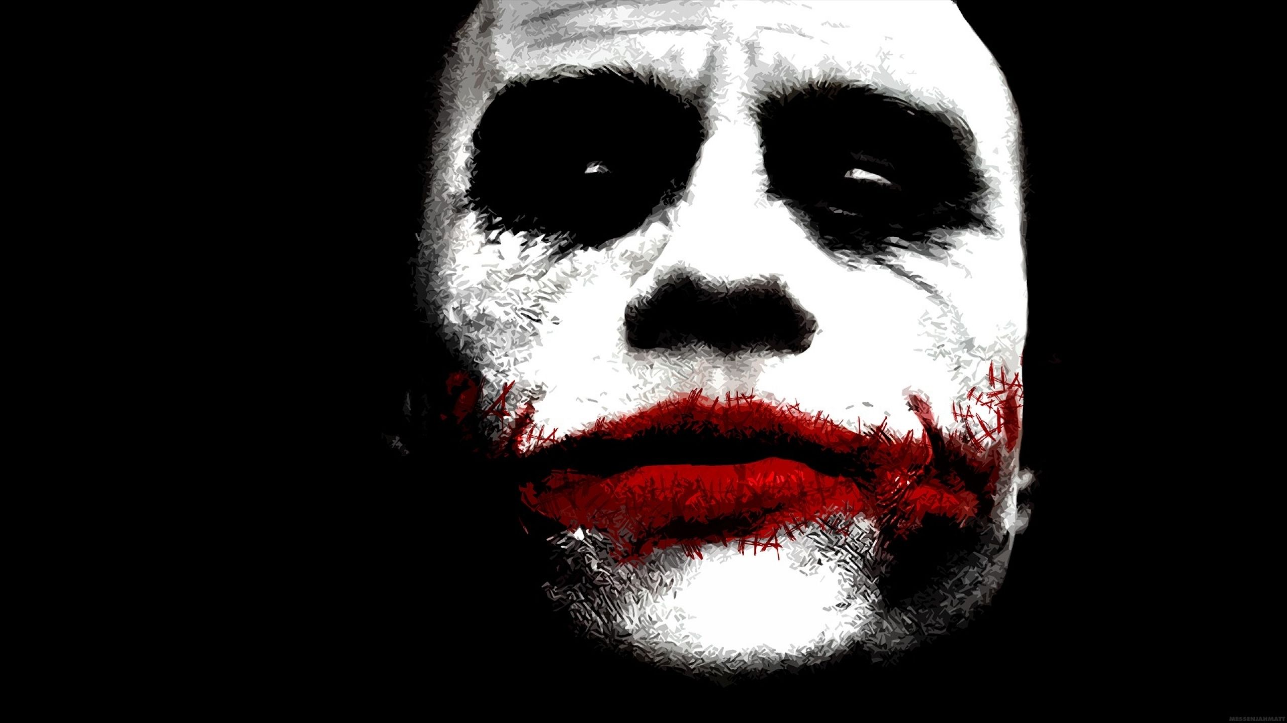 Dark Knight Joker Face Wallpapers