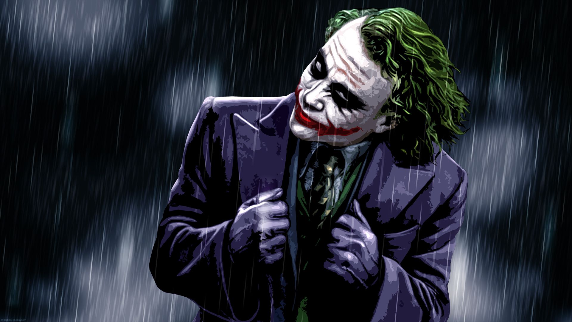 Dark Knight Joker Face Wallpapers