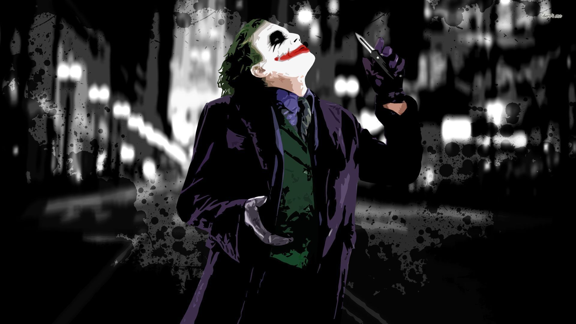 Dark Knight Joker Face Wallpapers