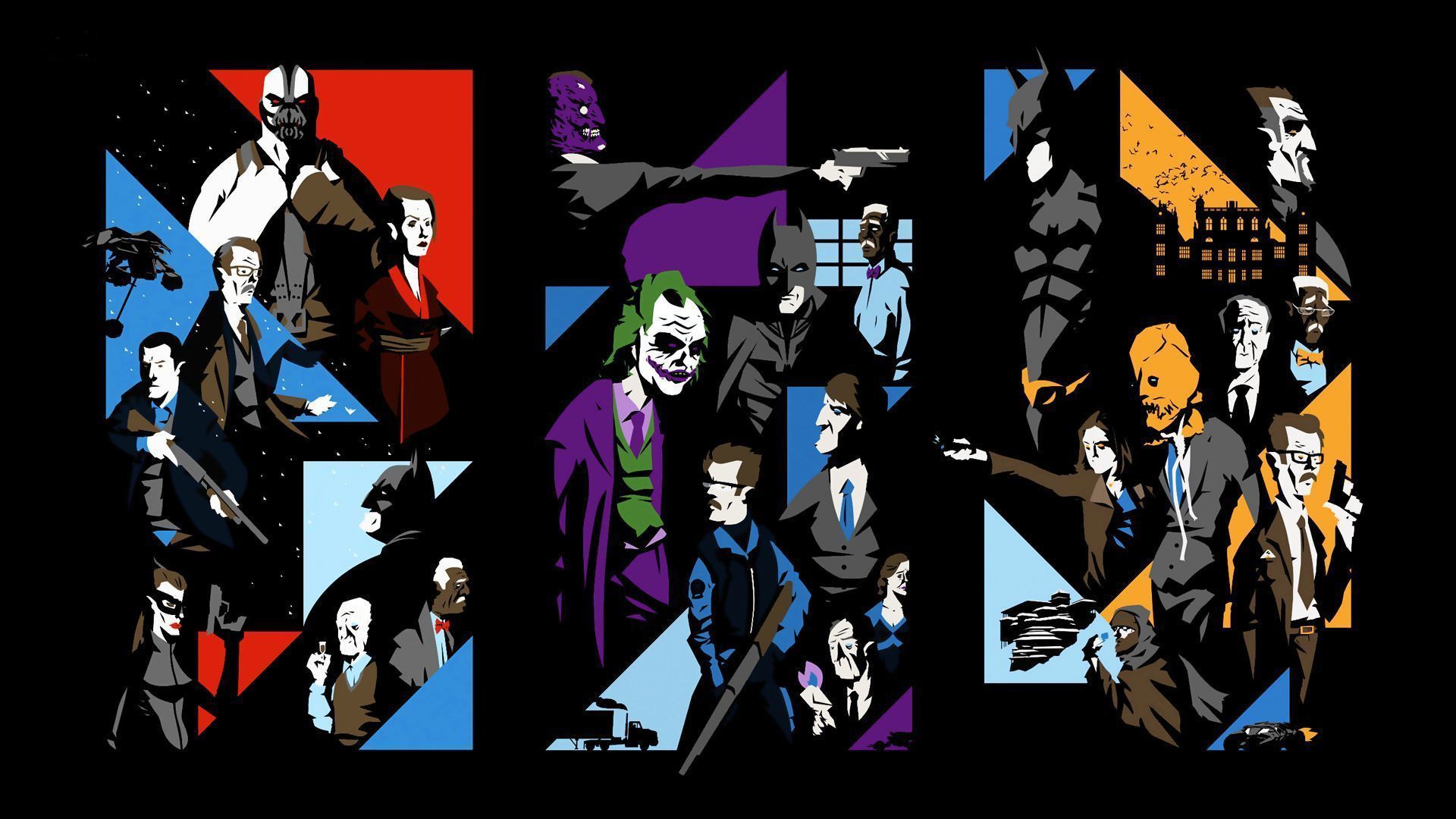 Dark Knight Joker Face Wallpapers