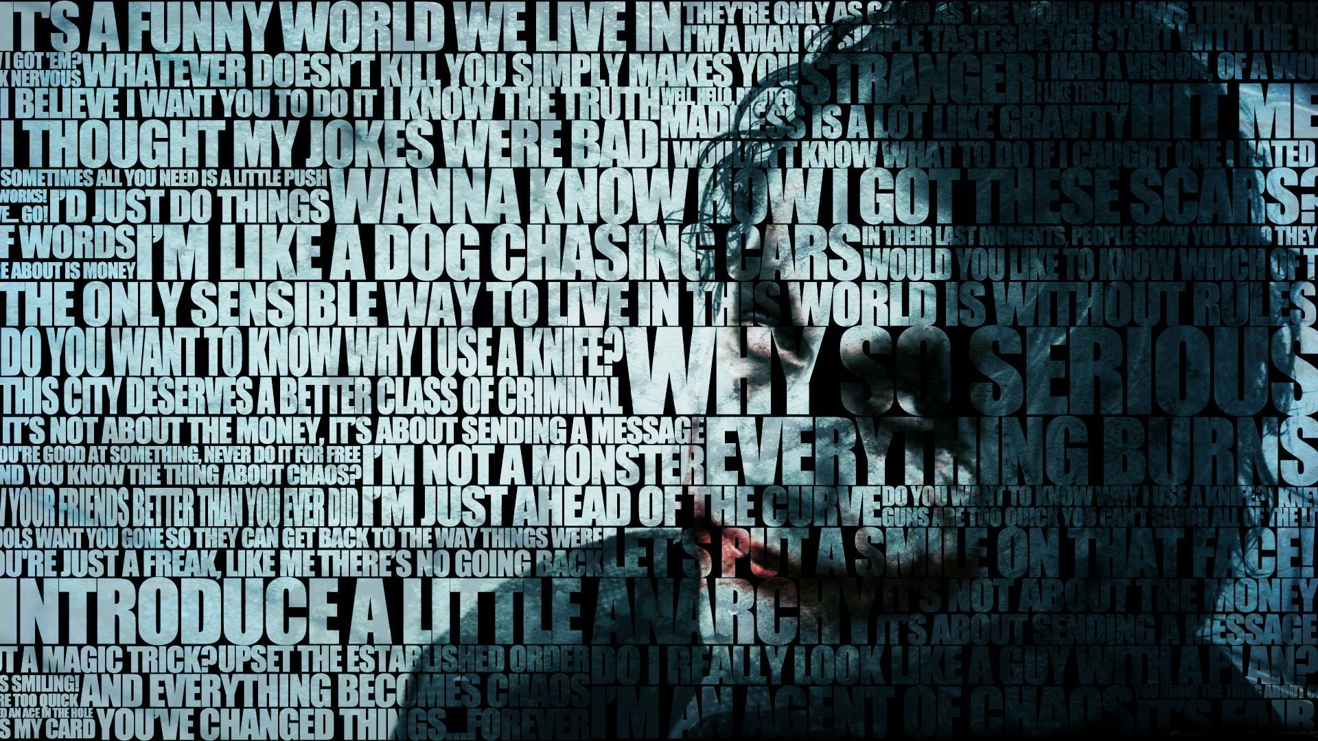 Dark Knight Joker Face Wallpapers