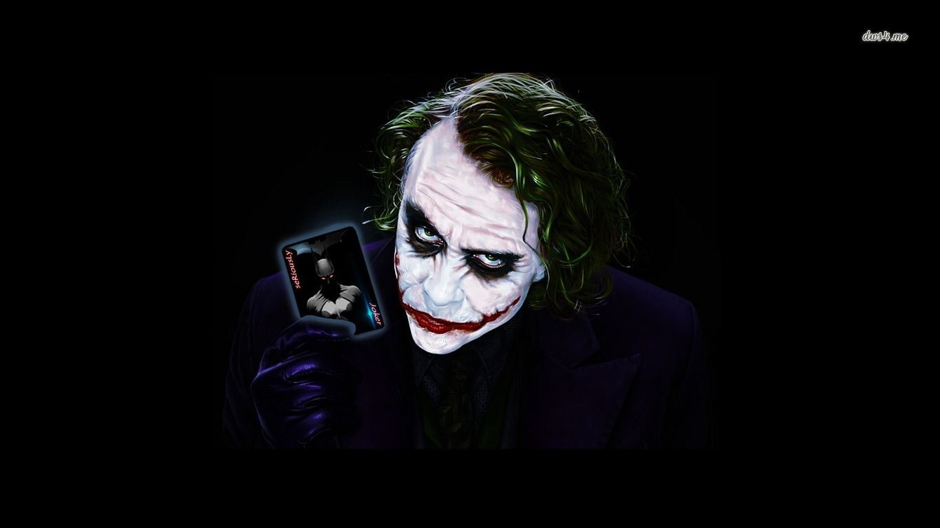 Dark Knight Joker Face Wallpapers