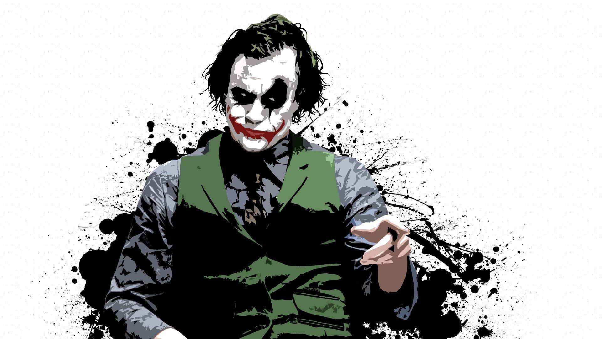 Dark Knight Joker Face Wallpapers