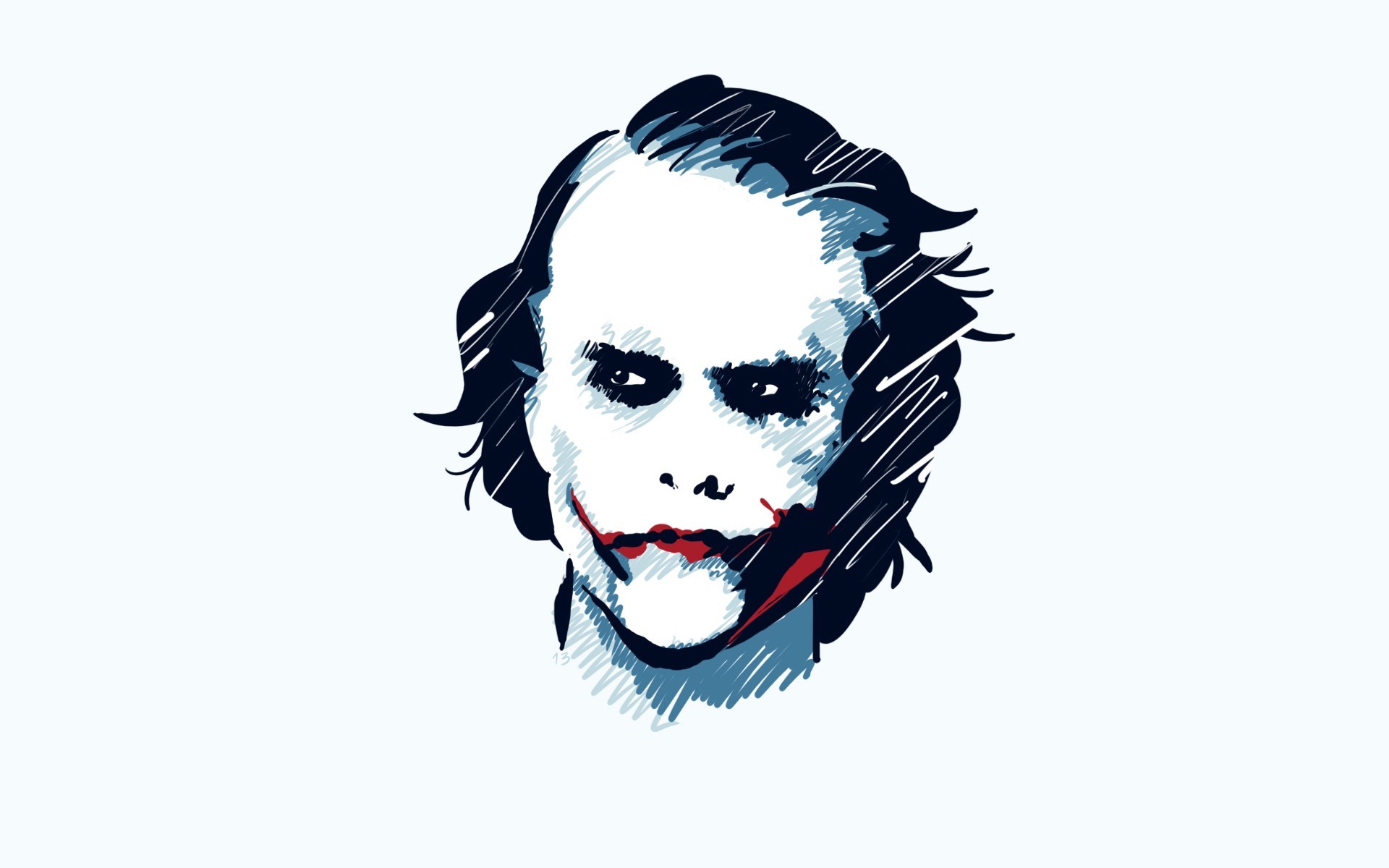 Dark Knight Joker Face Wallpapers