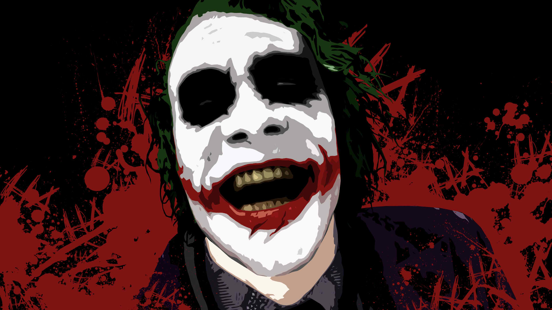 Dark Knight Joker Face Wallpapers