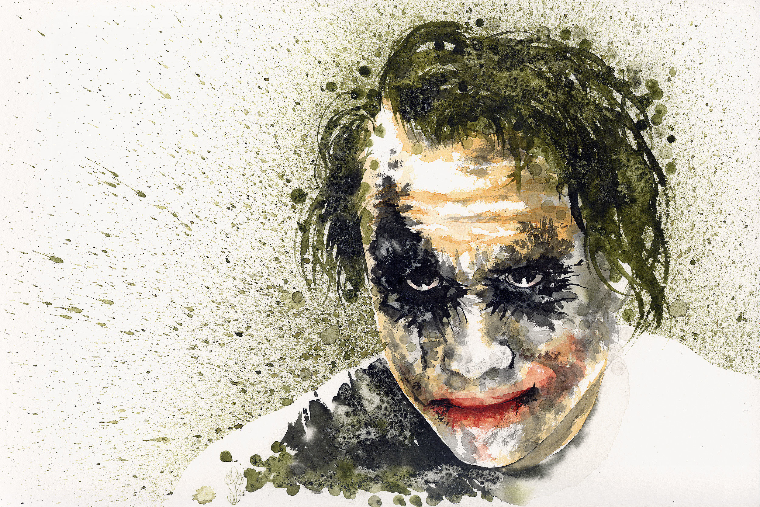 Dark Knight Joker Face Wallpapers