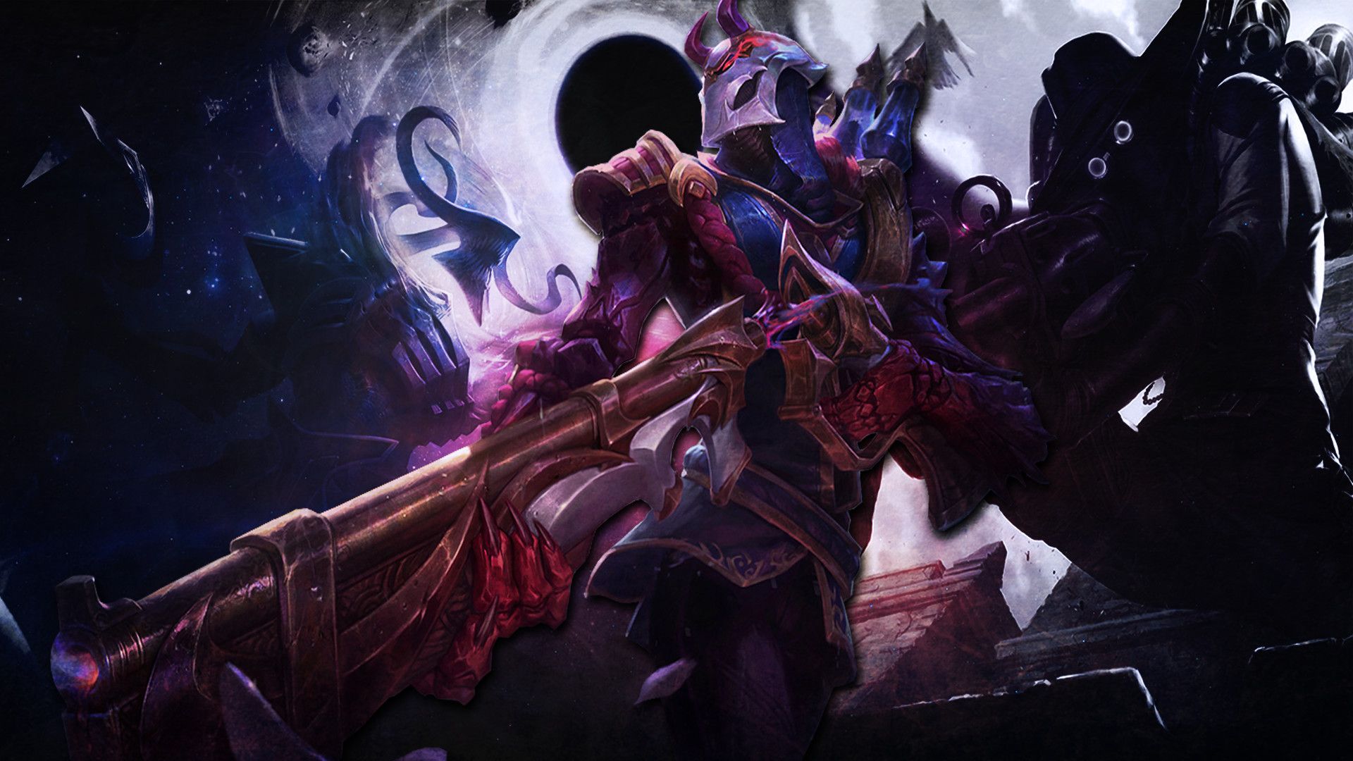 Dark Lux x Jhin League of Legends Wallpapers