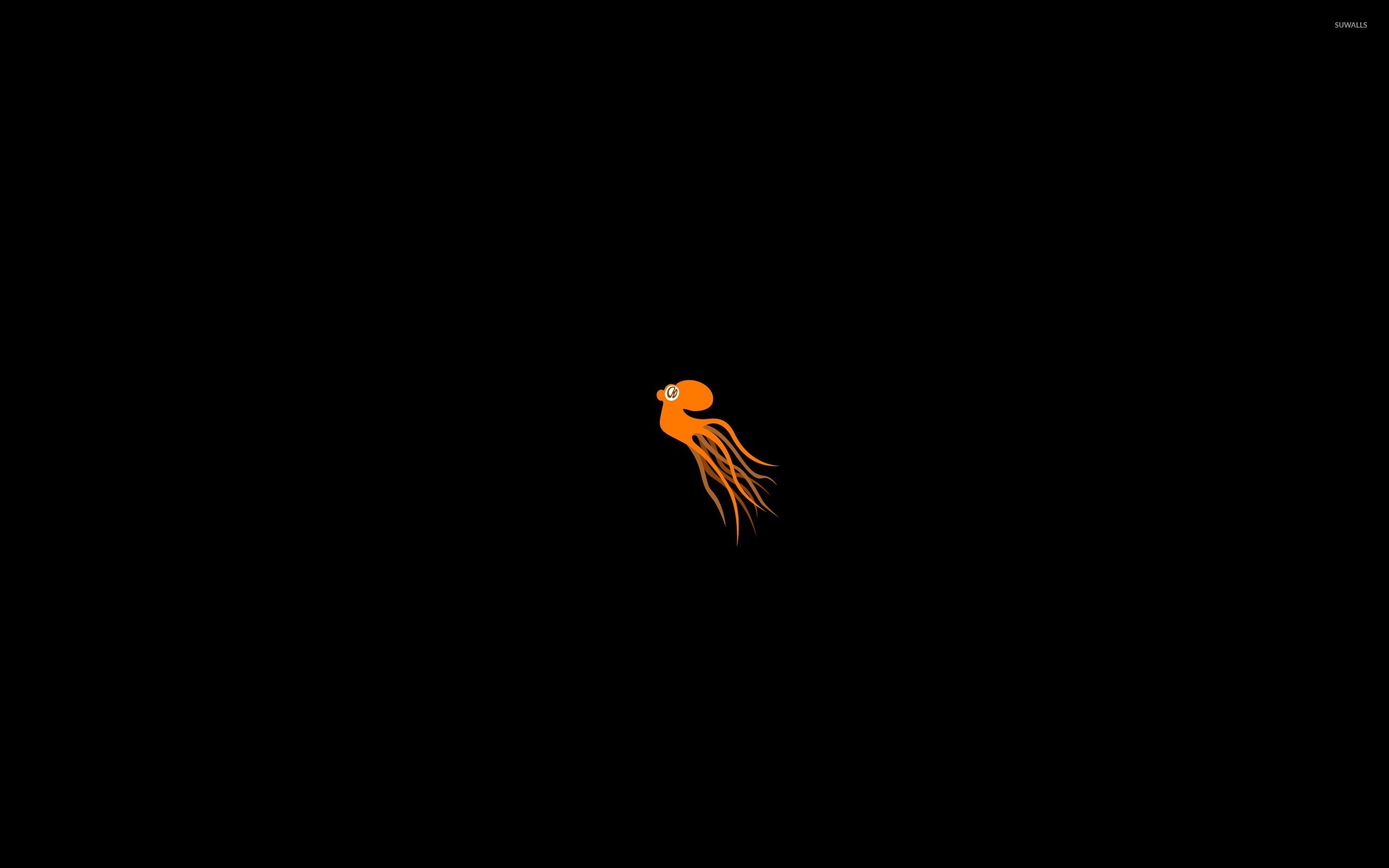 Dark Orange Minimalist Wallpapers