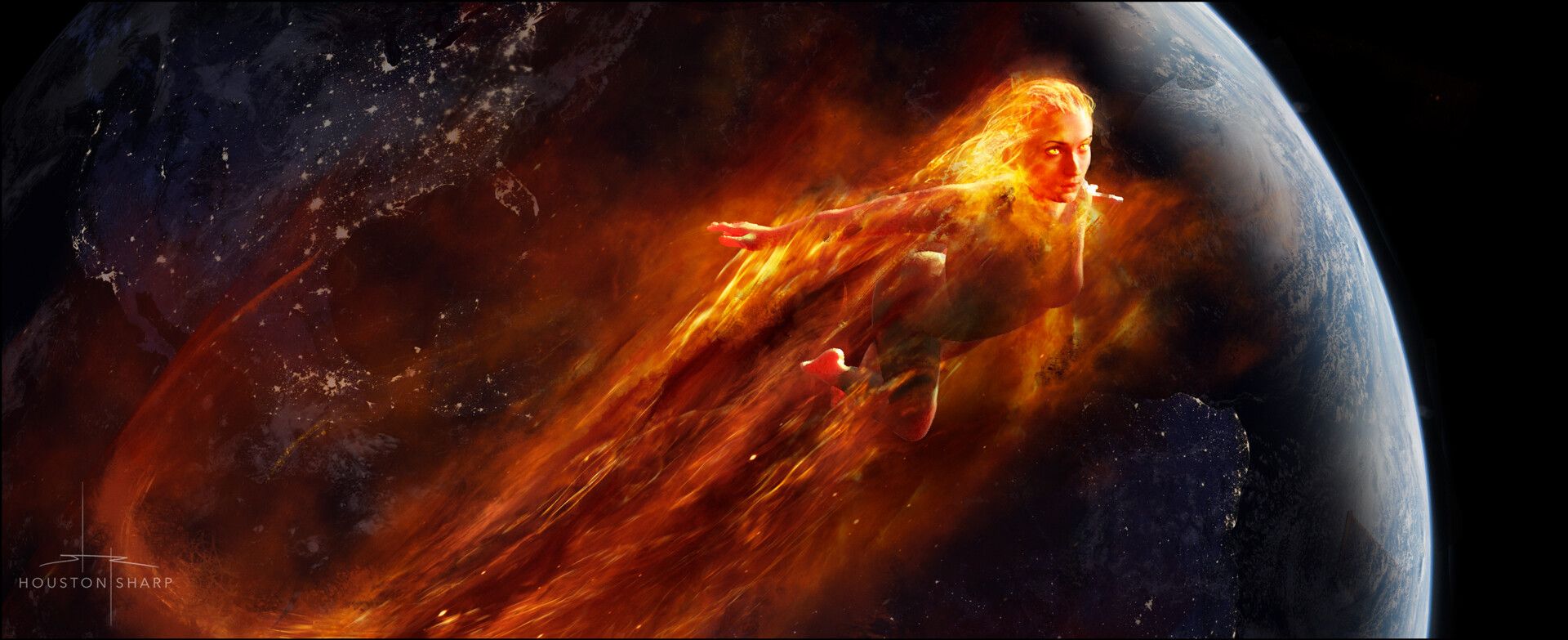 Dark Phoenix Key Art Wallpapers