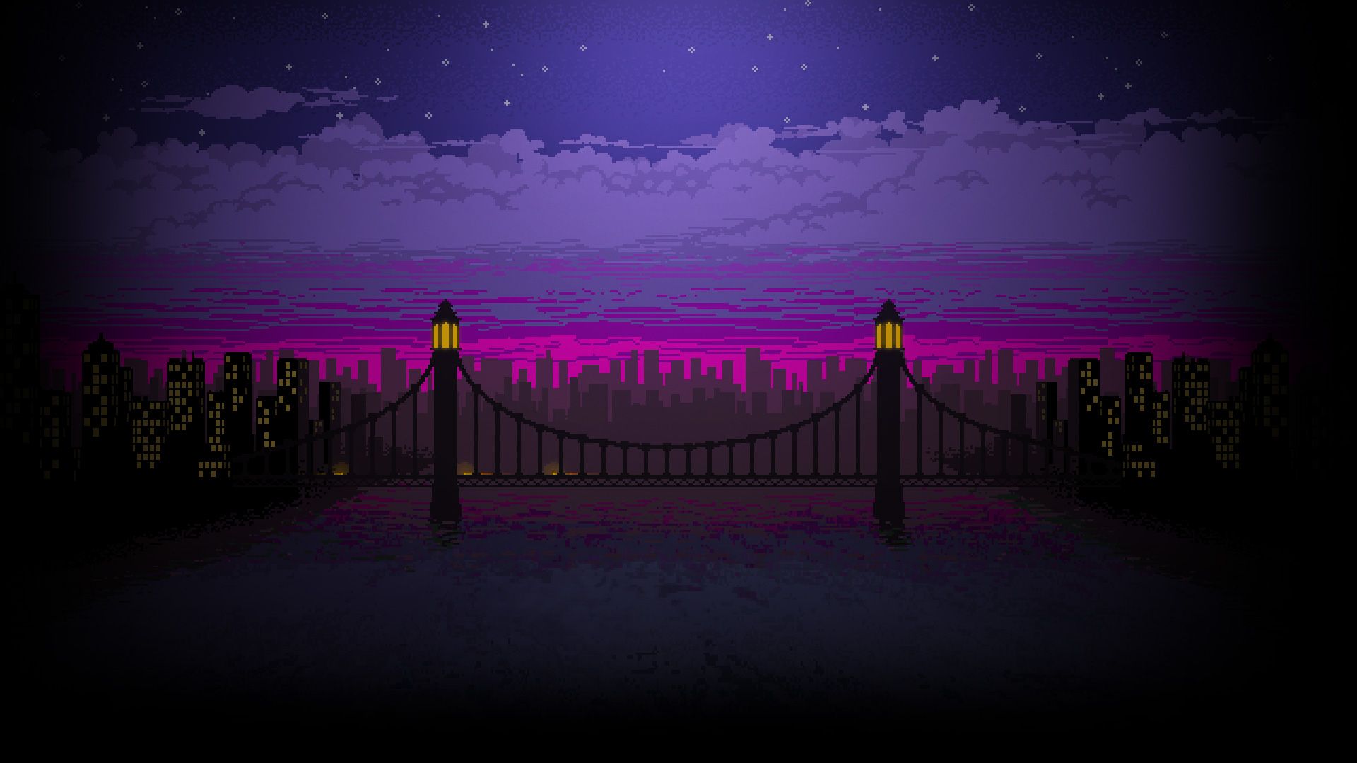 Dark Purple Aesthetic 1920X1080 Wallpapers