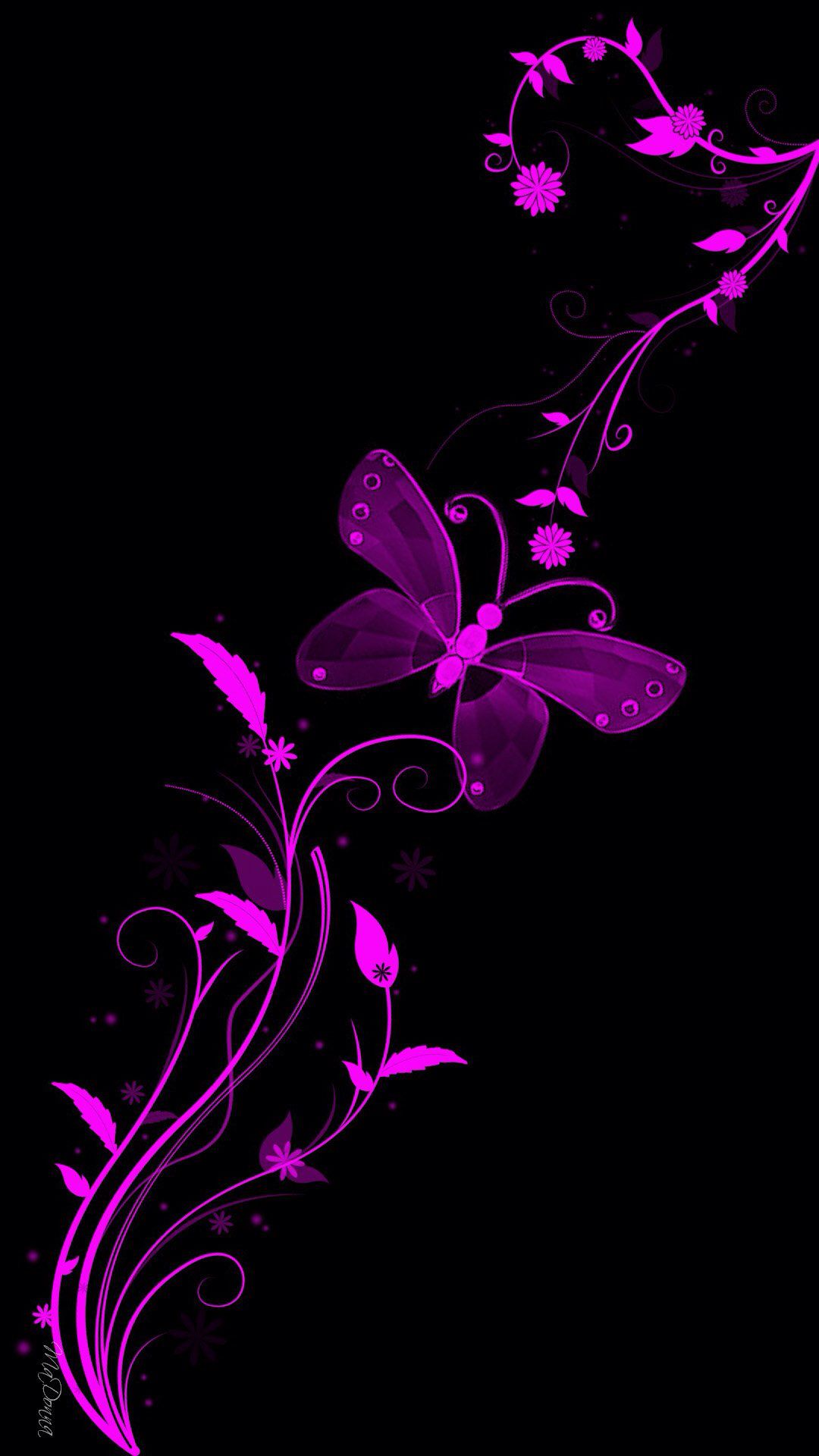 Dark Purple Butterfly Wallpapers