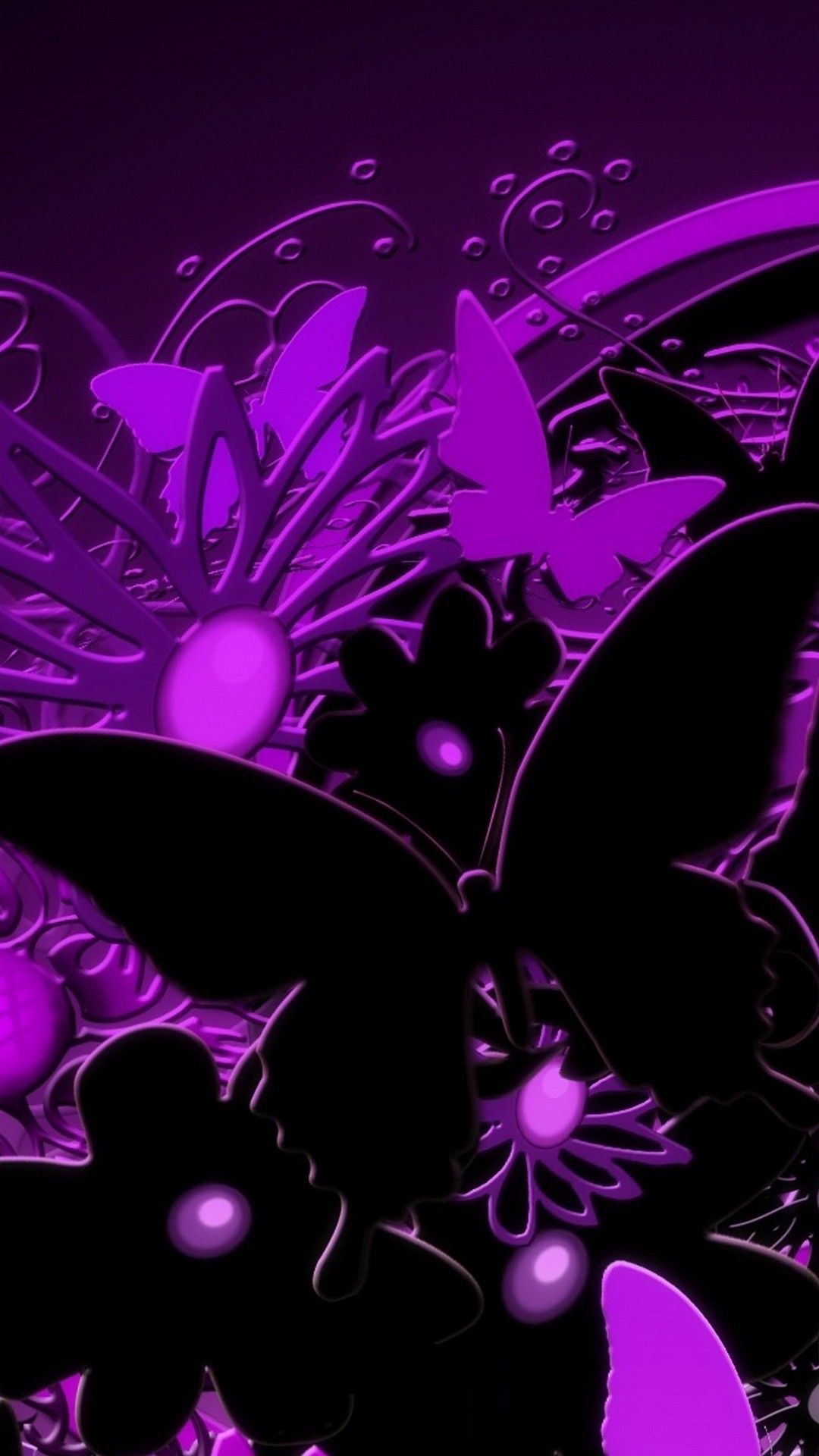 Dark Purple Butterfly Wallpapers