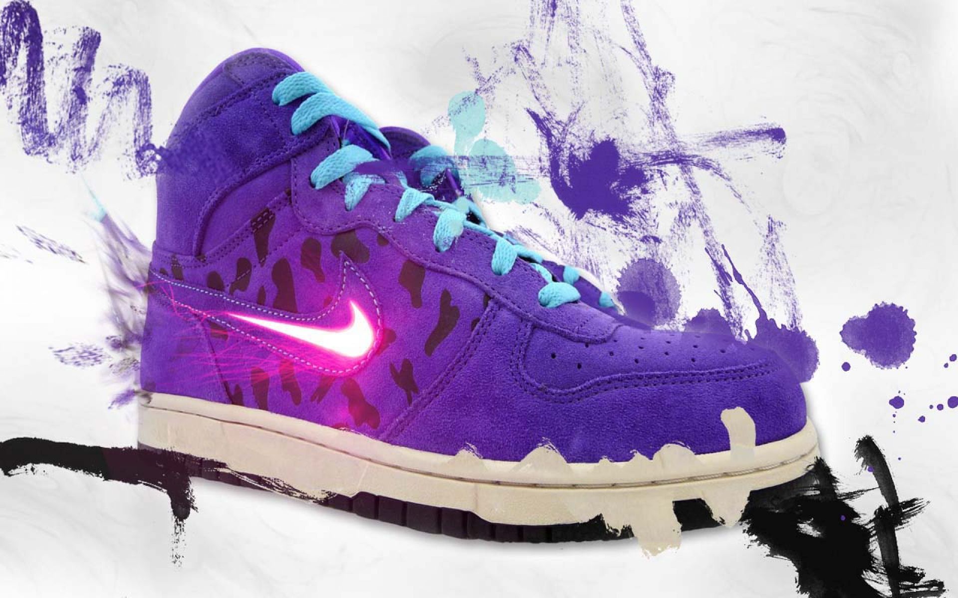 Dark Purple Sneakers Wallpapers