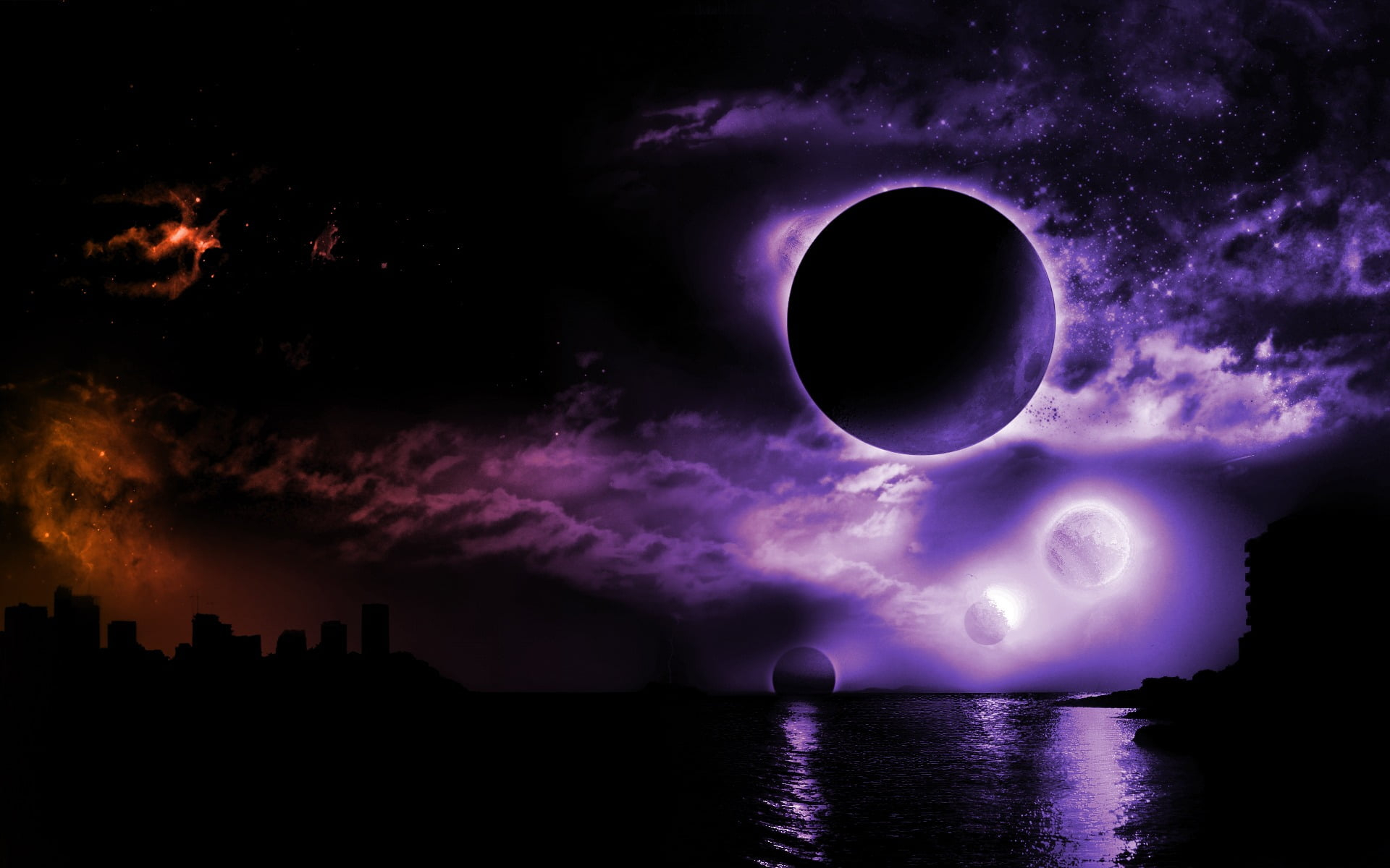 Dark Purple Space Wallpapers