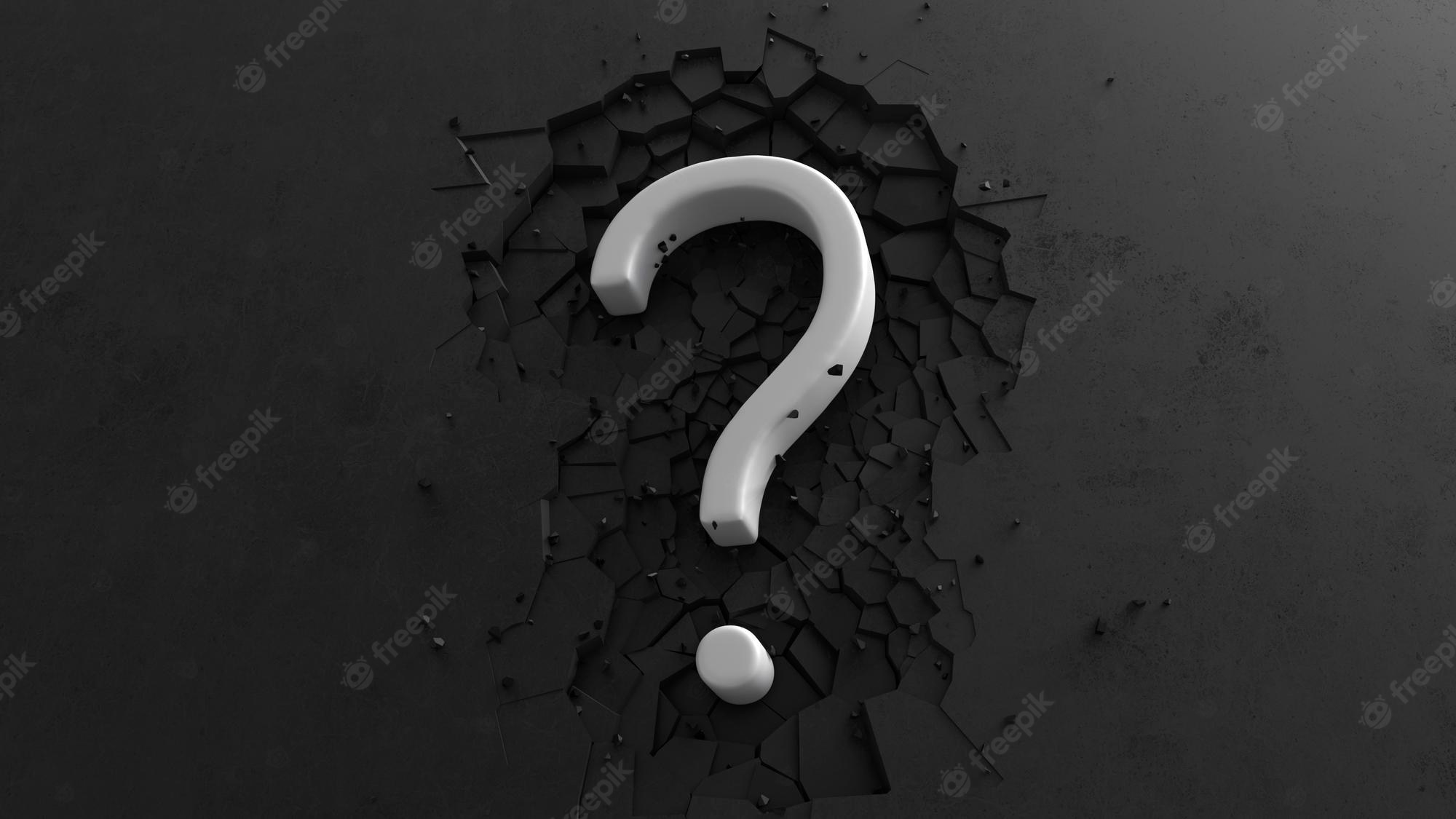 Dark Question Mark Background