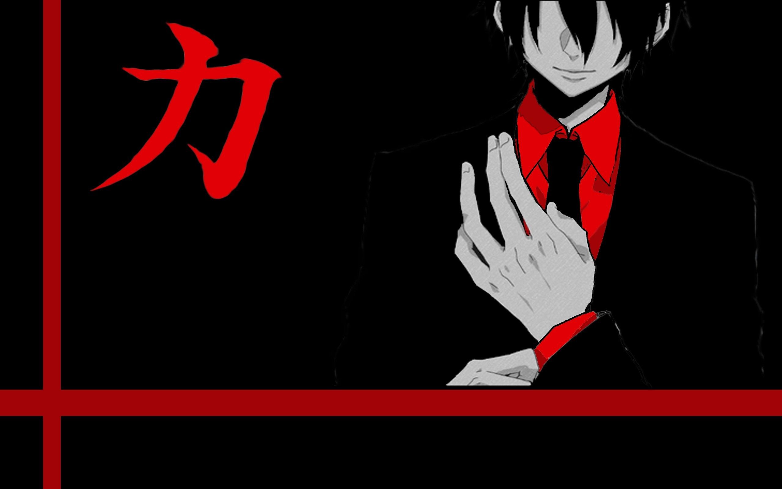 Dark Red Anime Boys Wallpapers