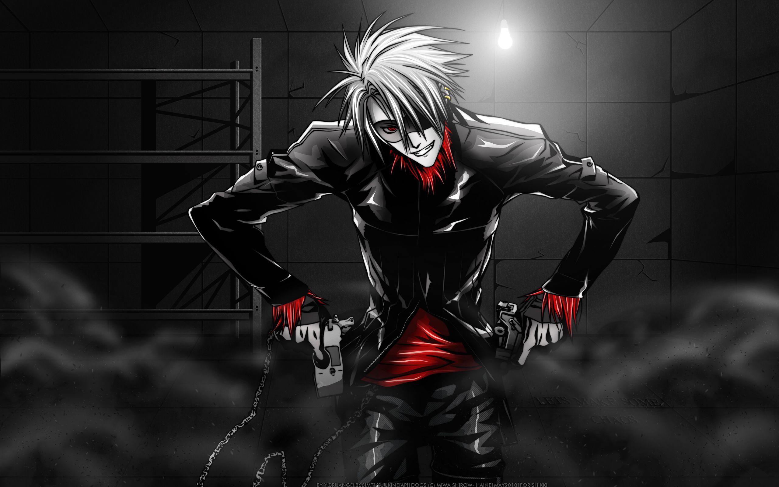 Dark Red Anime Boys Wallpapers