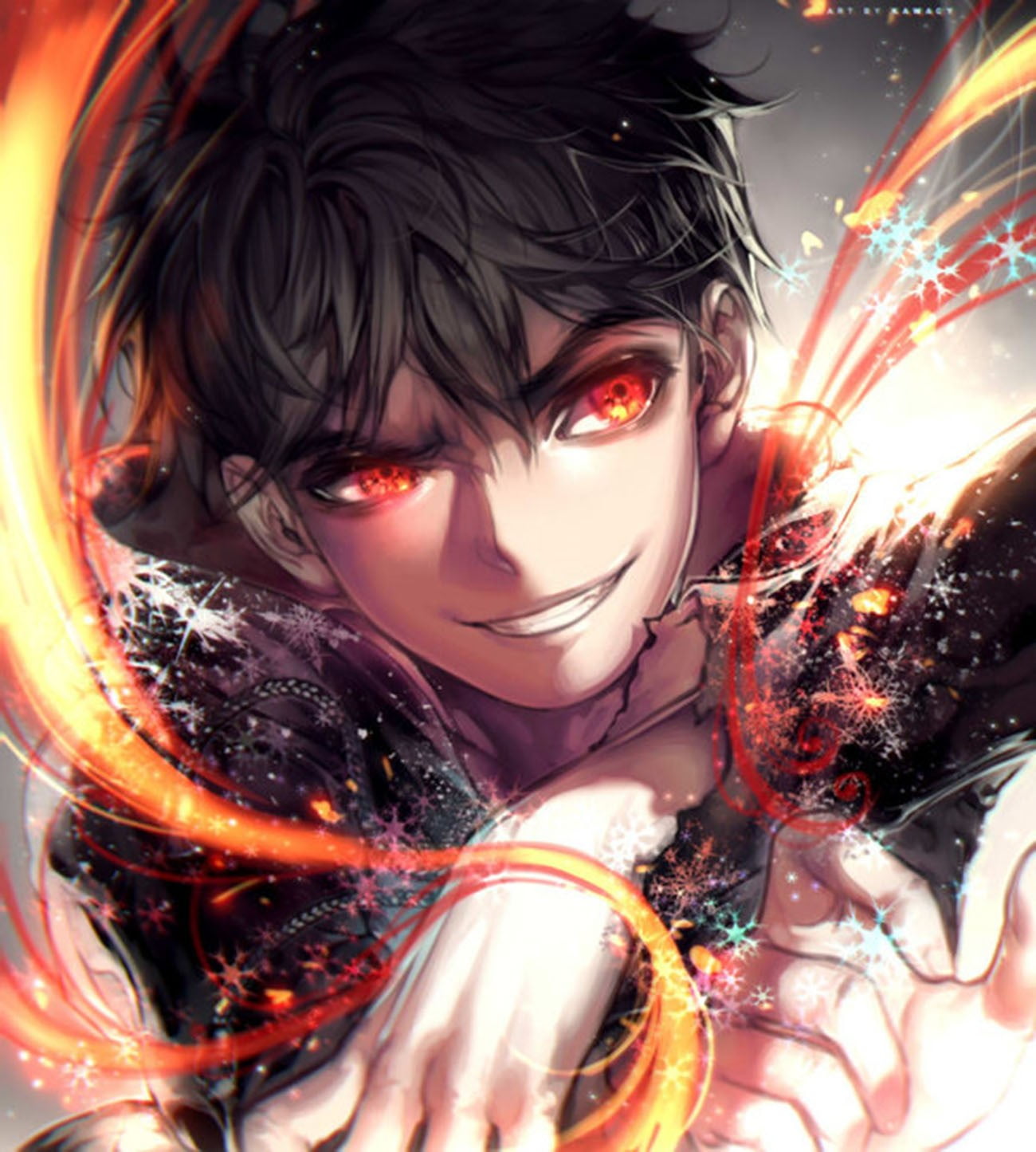 Dark Red Anime Boys Wallpapers