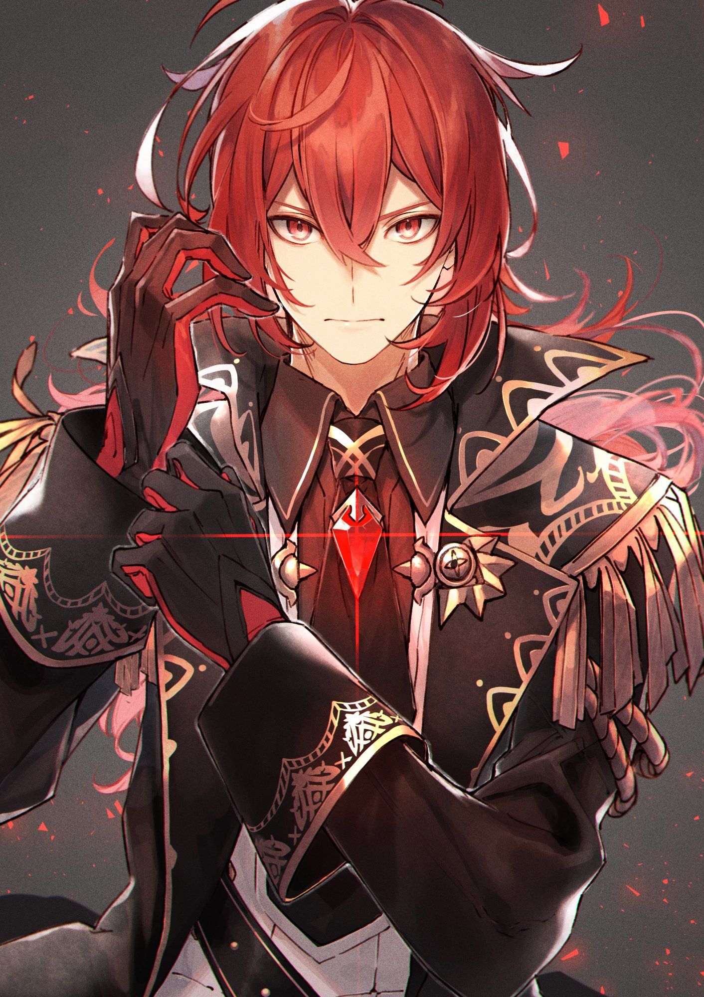 Dark Red Anime Boys Wallpapers