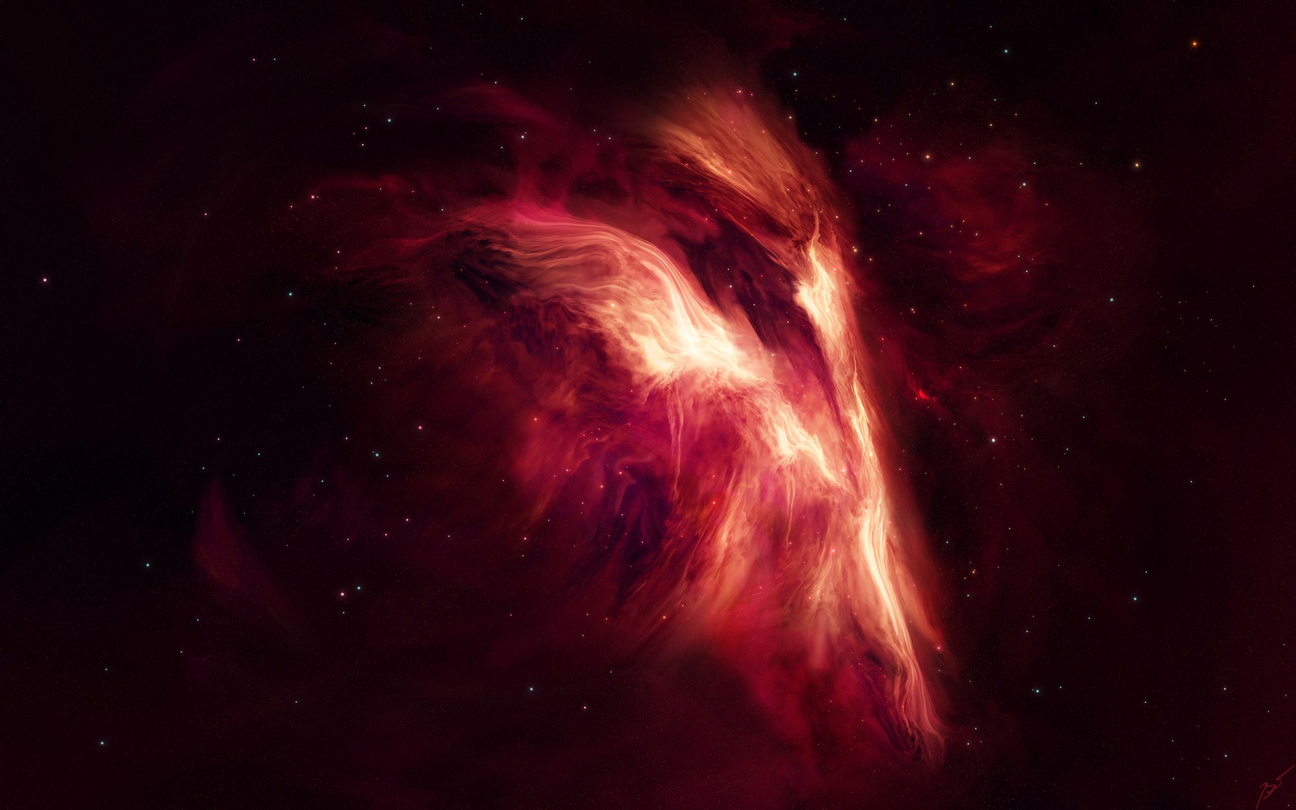 Dark Red Space Wallpapers