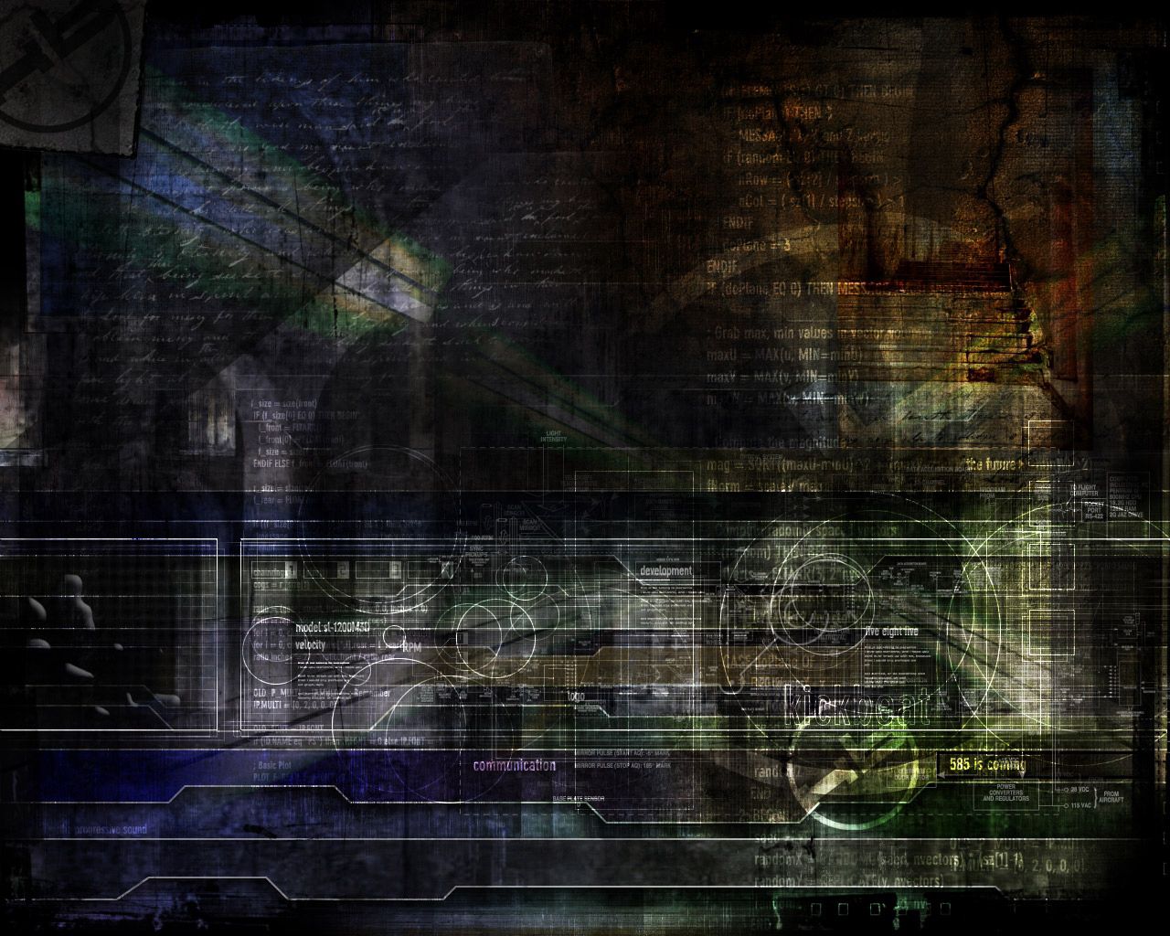 Dark Schematic Wallpapers