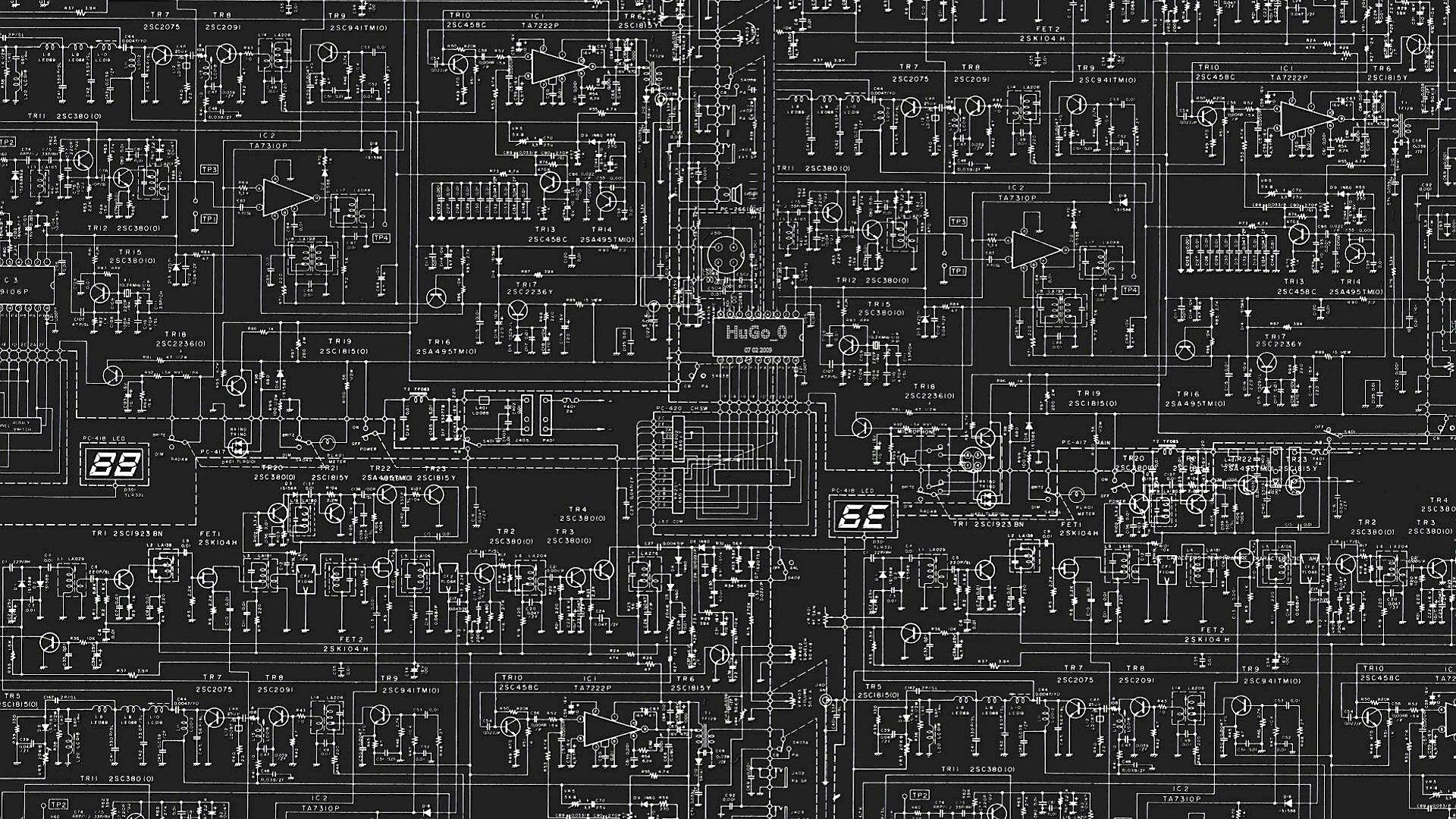 Dark Schematic Wallpapers