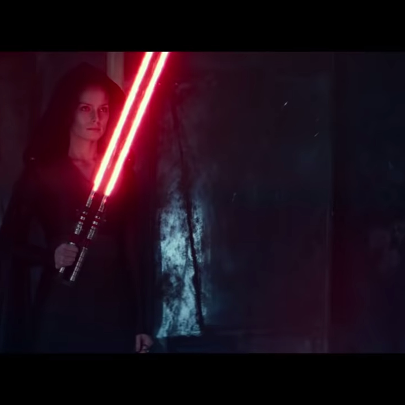 Dark Side Rey And Double Bladed Lightsaber Wallpapers