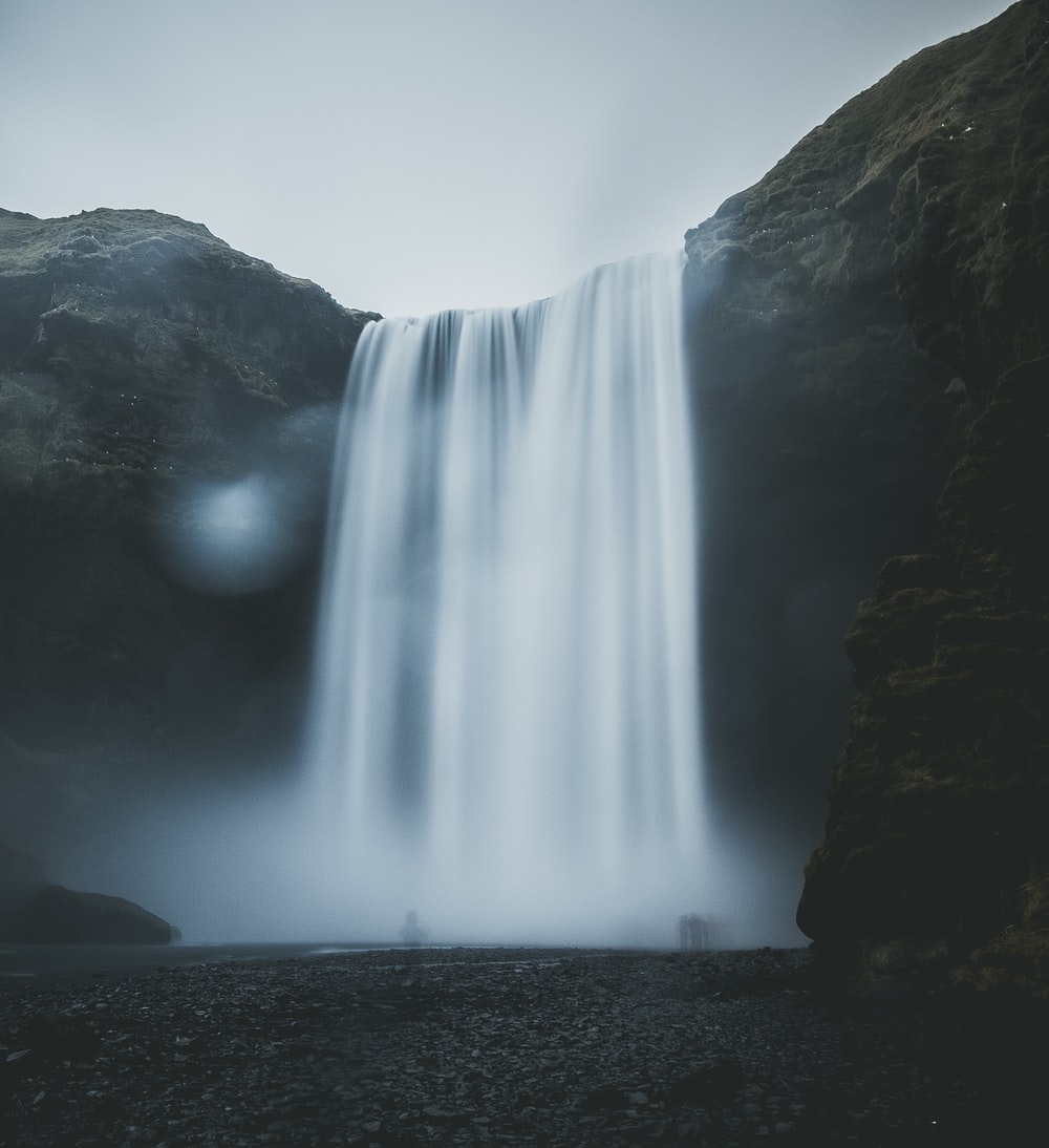 Dark Waterfall Wallpapers