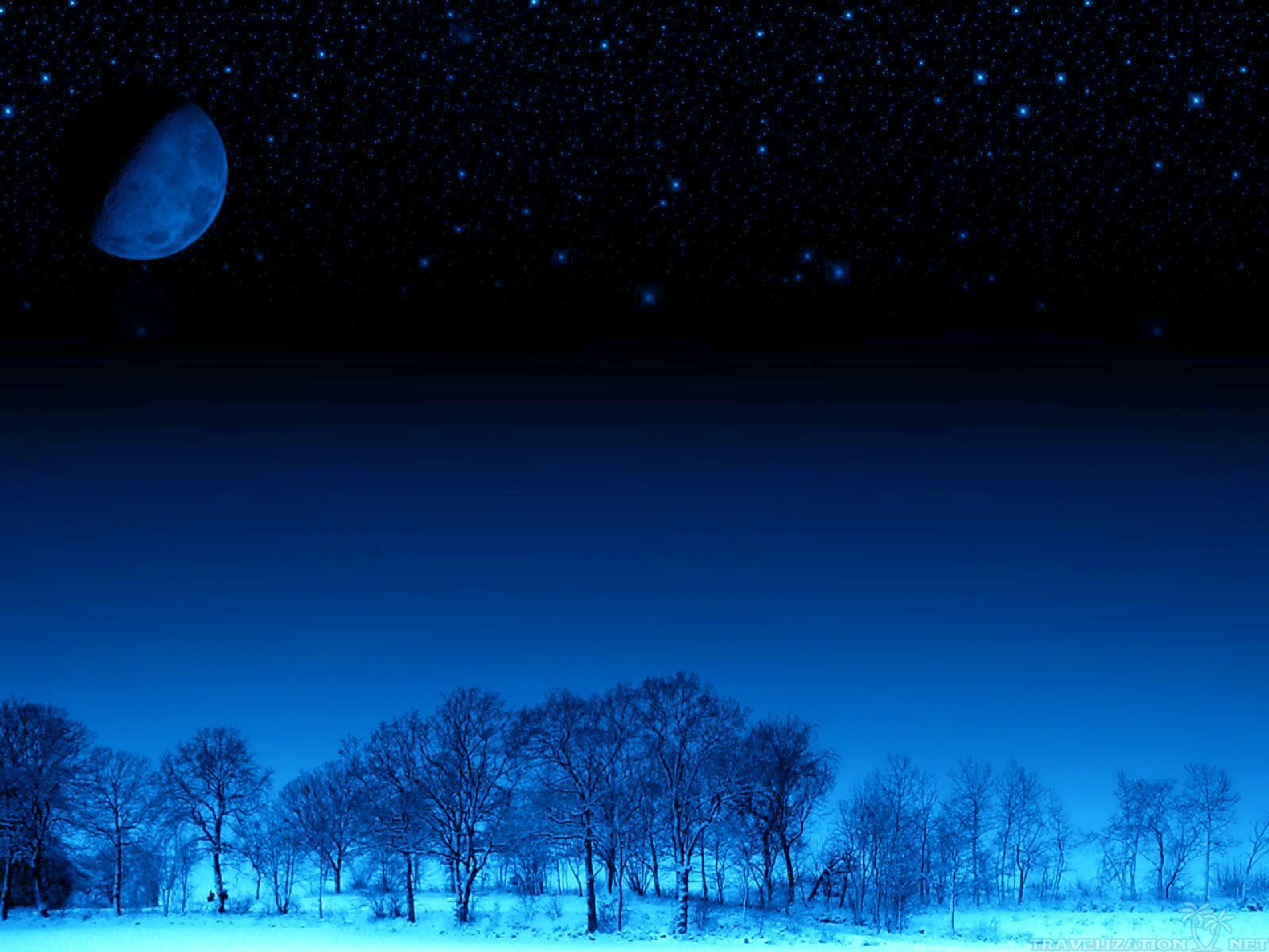 Dark Winter Night Wallpapers