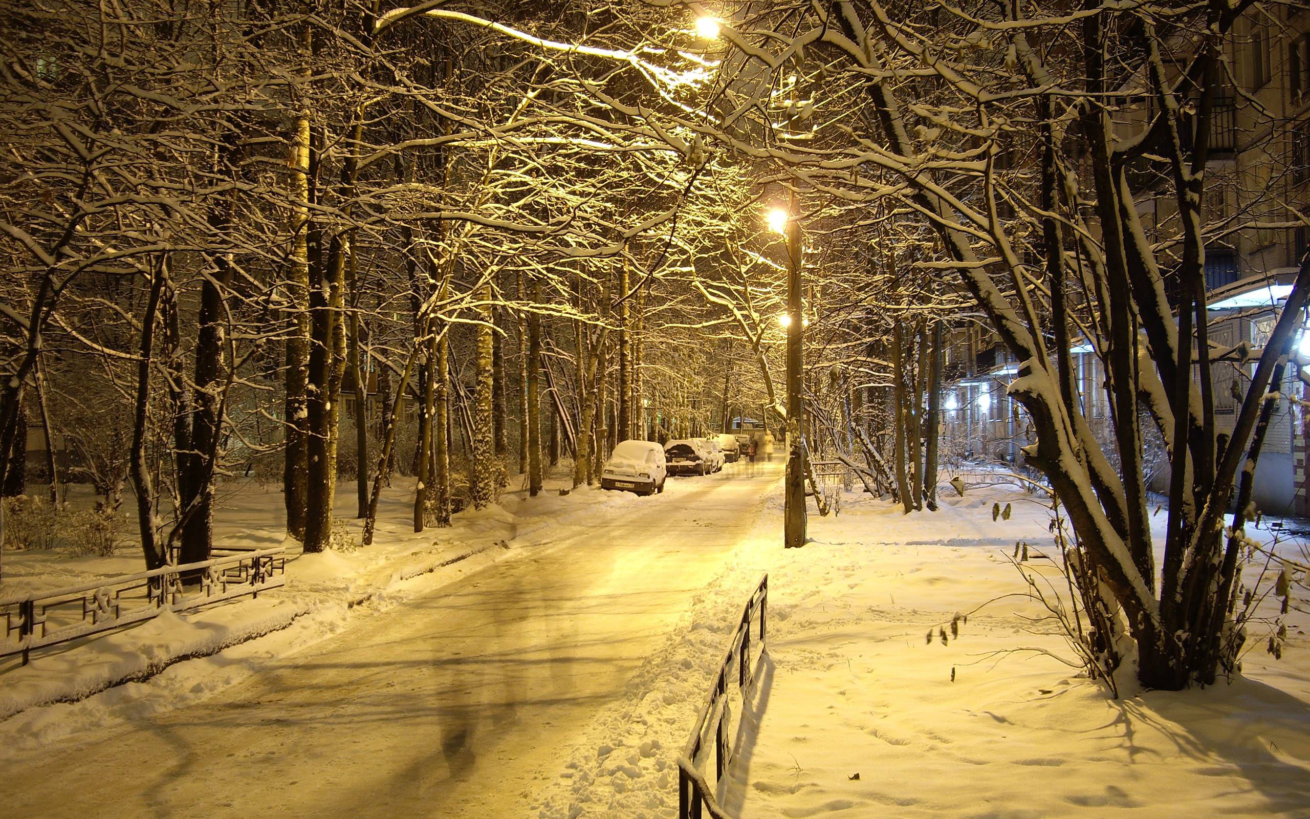 Dark Winter Night Wallpapers