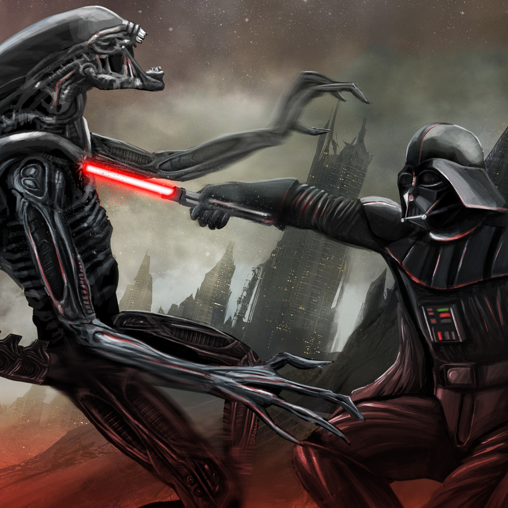 Darth Vader Vs Alien Wallpapers