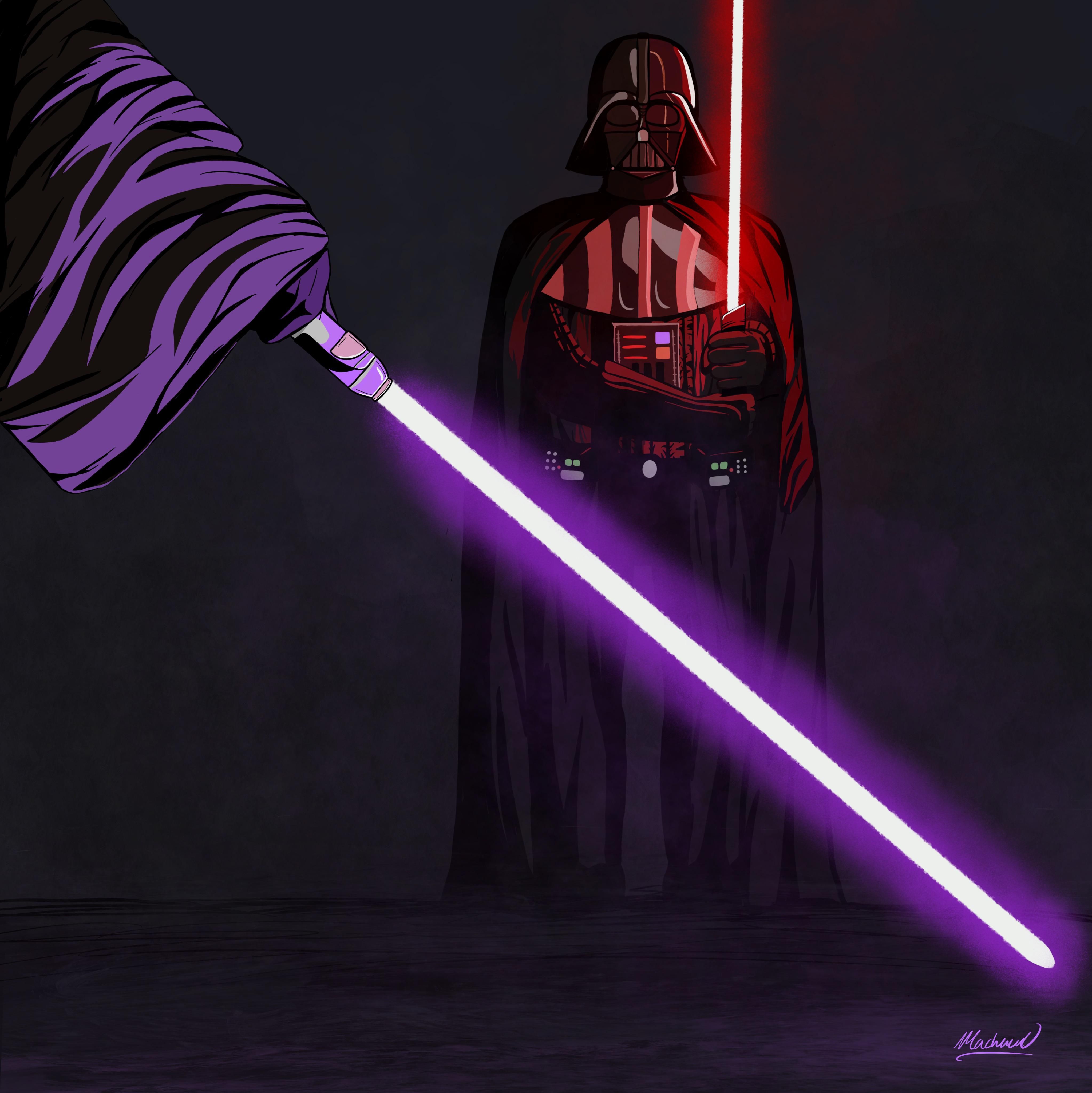 Darth Vader Vs Mace Windu Star Wars Wallpapers