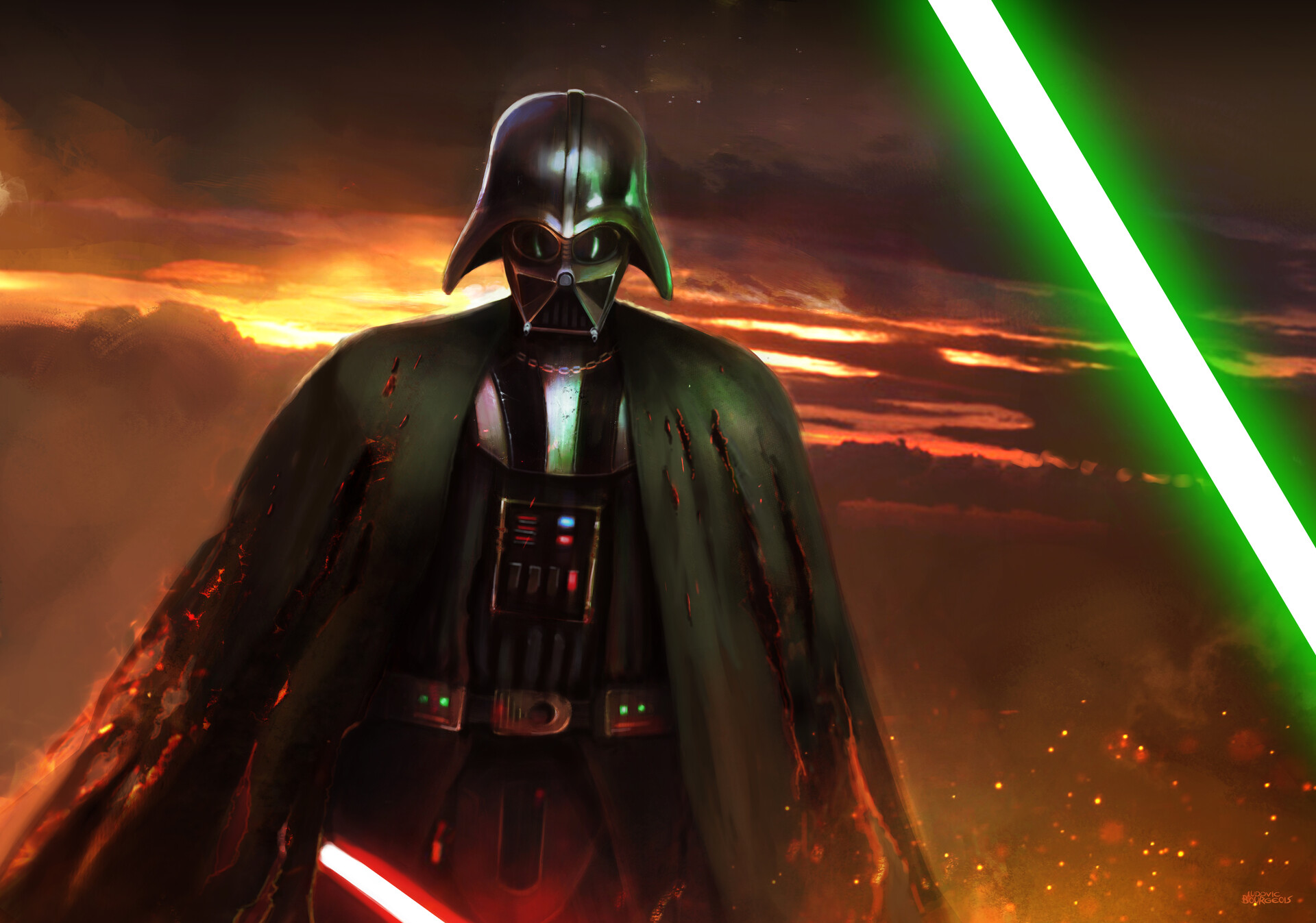 Darth Vader With Lightsaber Wallpapers