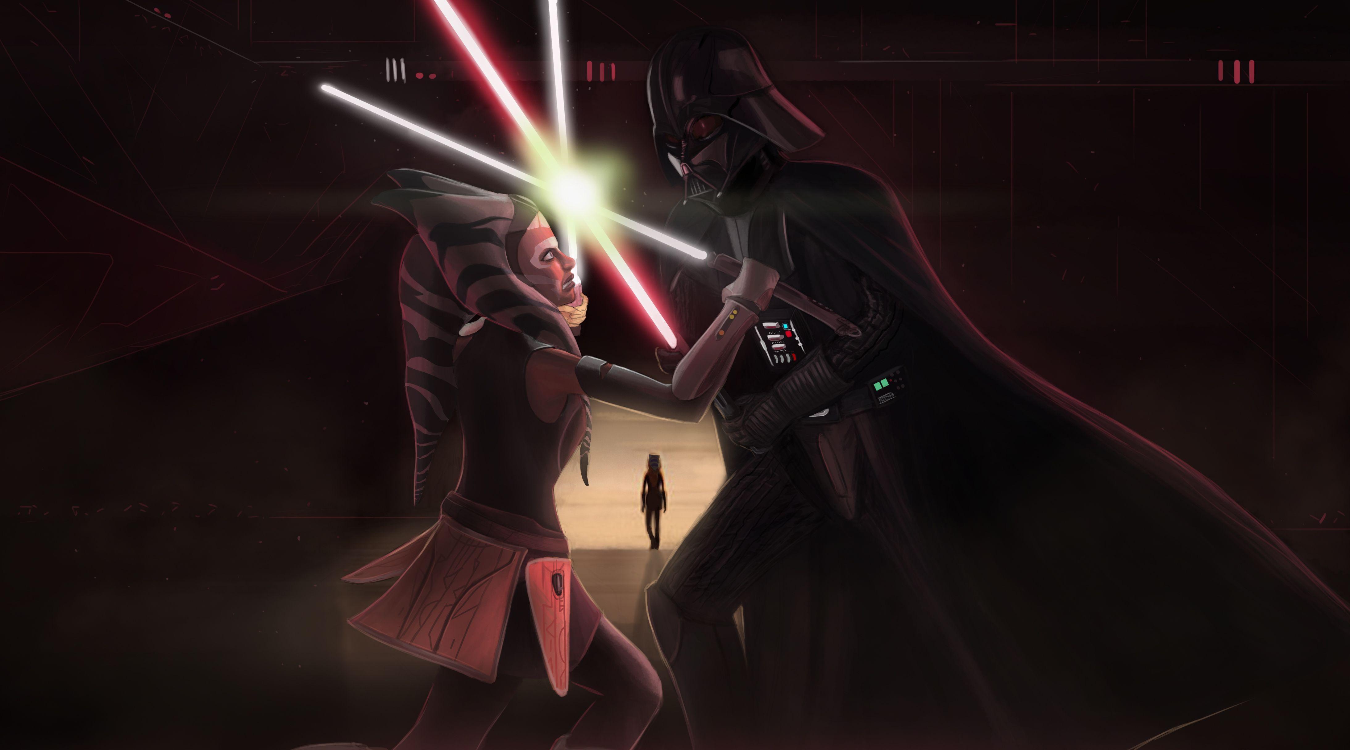 Darth Vader X Ahsoka Star Wars Wallpapers