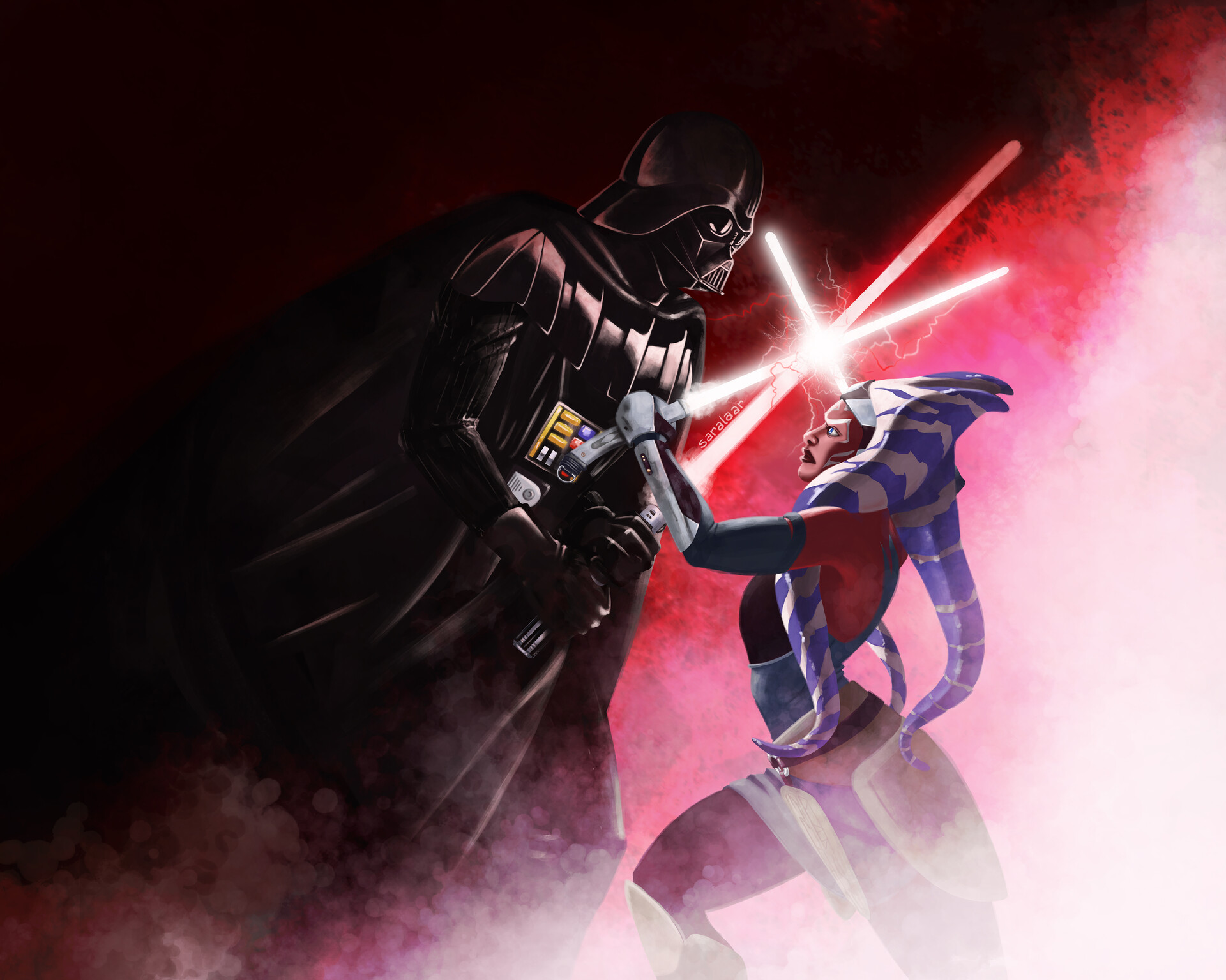 Darth Vader X Ahsoka Star Wars Wallpapers