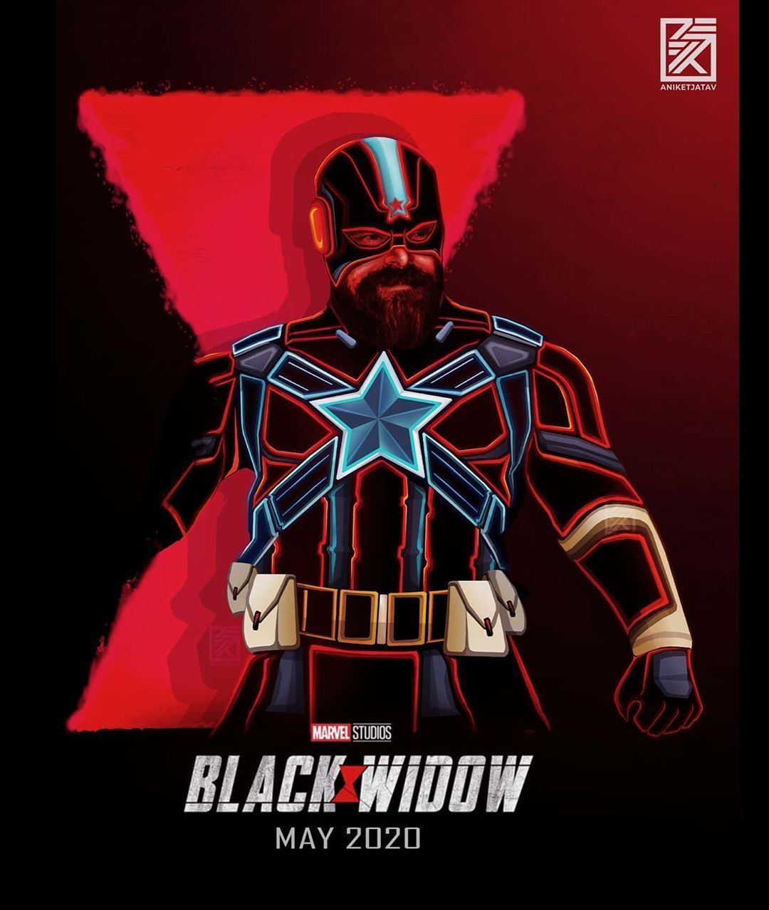 David Harbour As Red Guardian Art Wallpapers