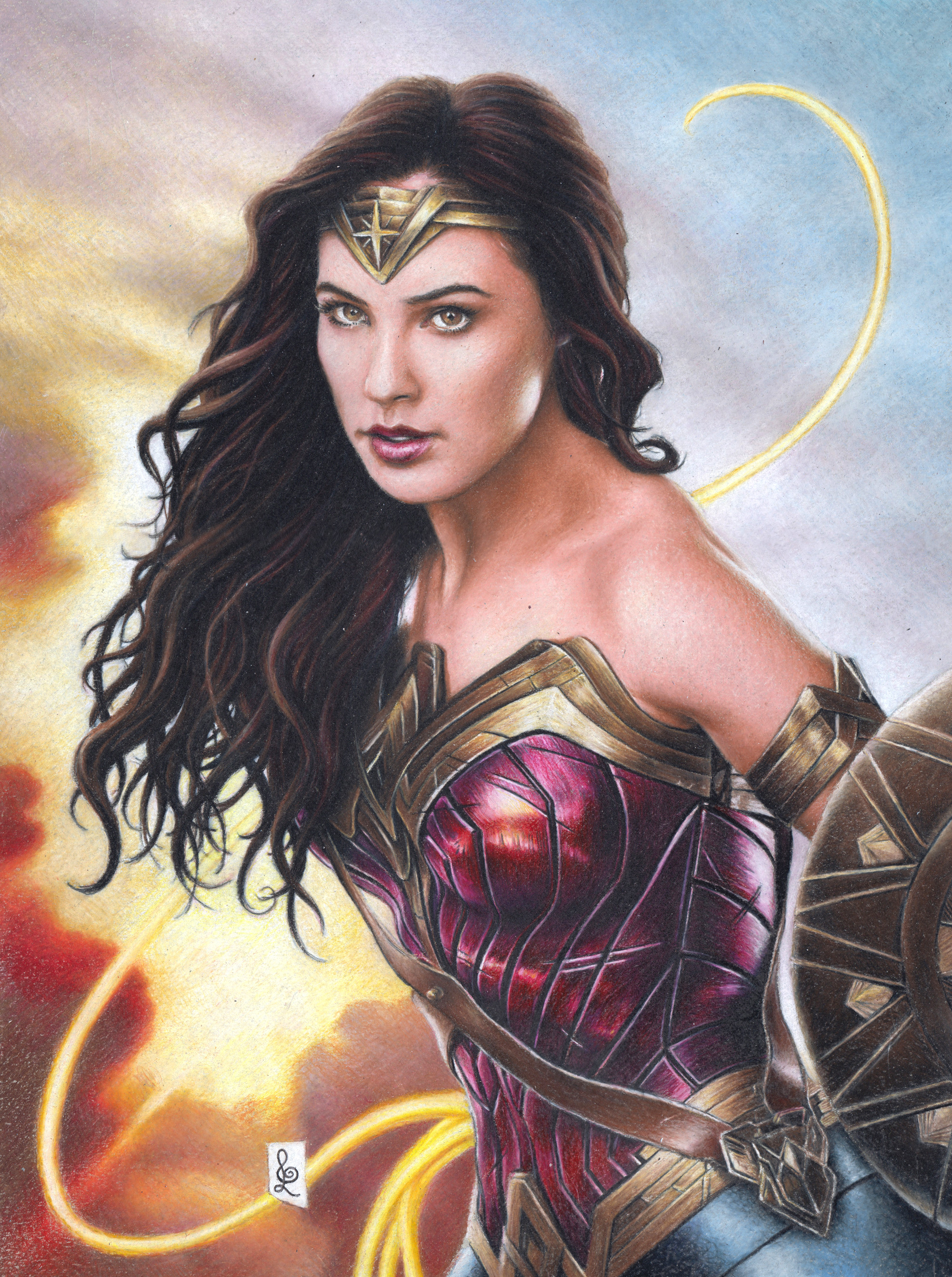 Dc Comic Wonder Woman 2020 Drawing Wallpapers