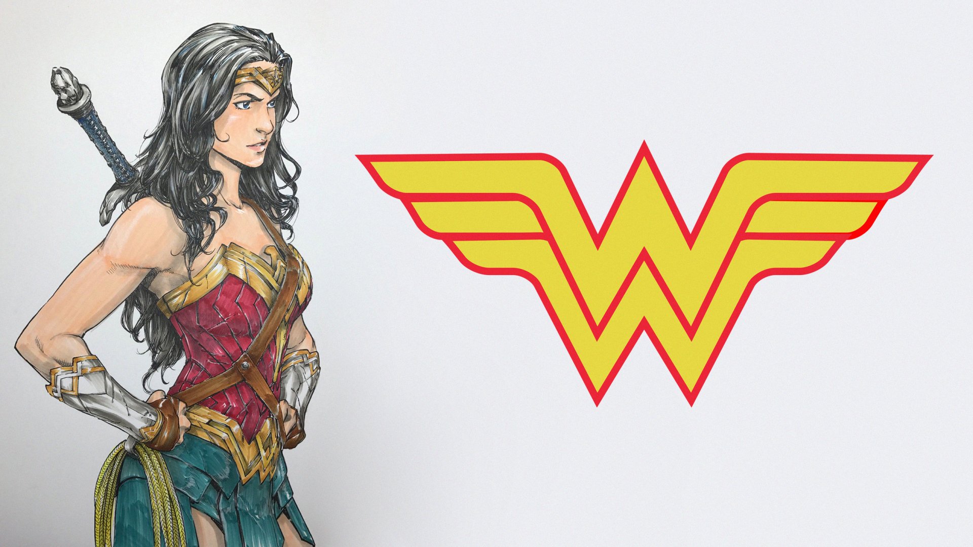 Dc Comic Wonder Woman 2020 Drawing Wallpapers