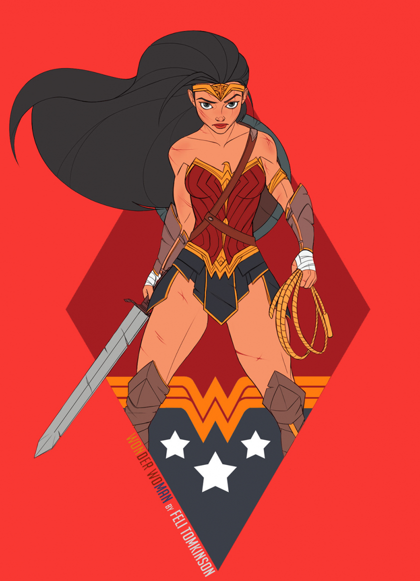 Dc Comic Wonder Woman 2020 Drawing Wallpapers