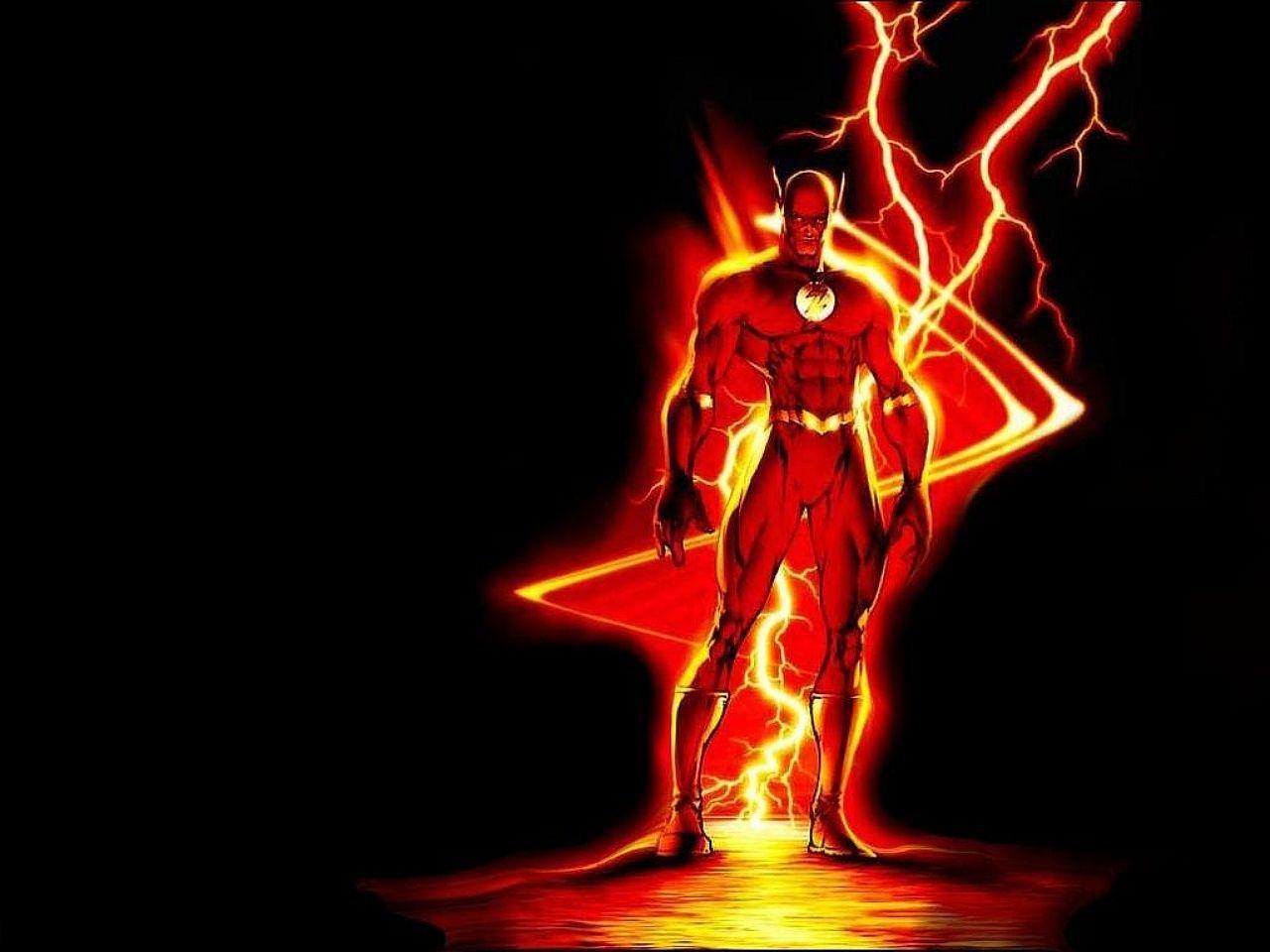 Dc Flash Neon Art Wallpapers