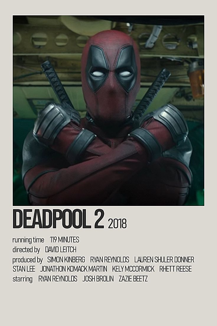 Deadpool 2 Movie Poster Wallpapers