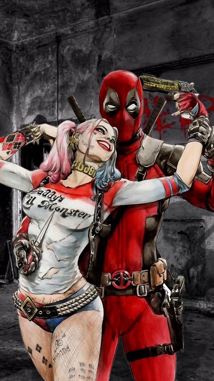 Deadpool And Harley Quinn 4K Wallpapers