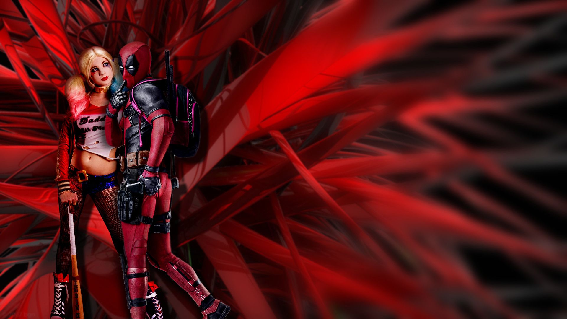 Deadpool And Harley Quinn 4K Wallpapers