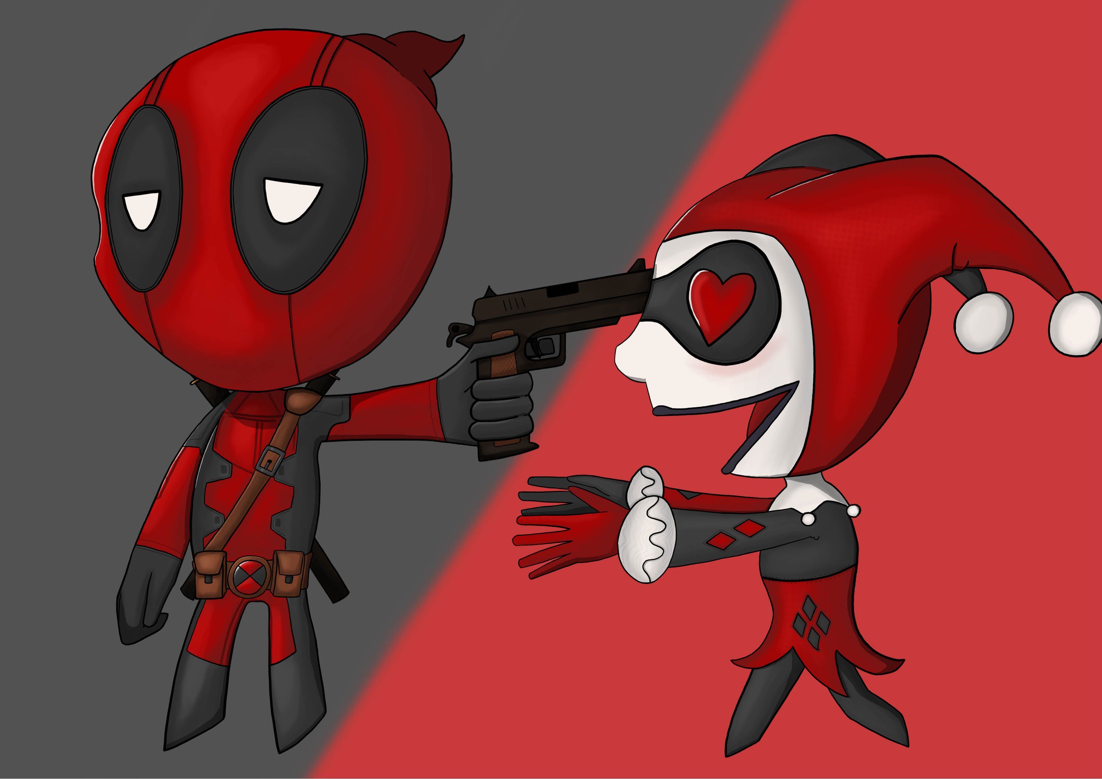 Deadpool And Harley Quinn 4K Wallpapers