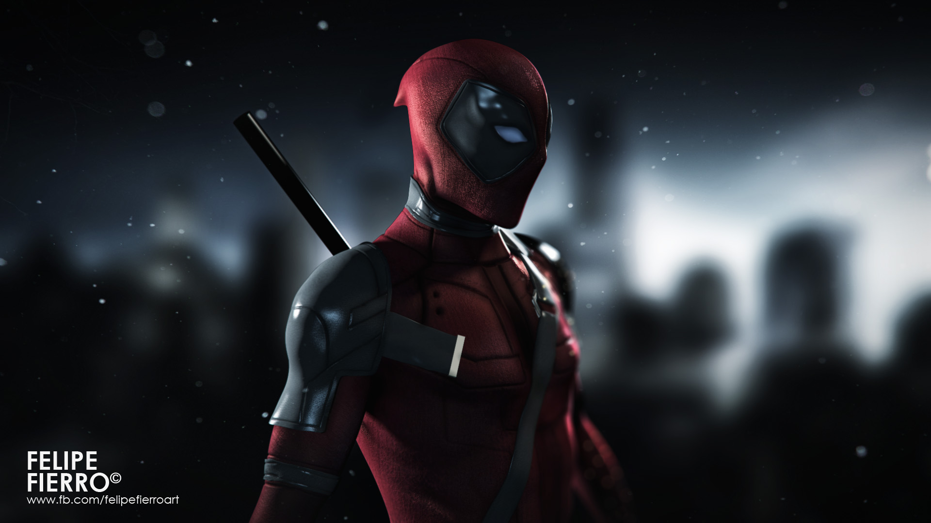 Deadpool Flat Digital Art Wallpapers