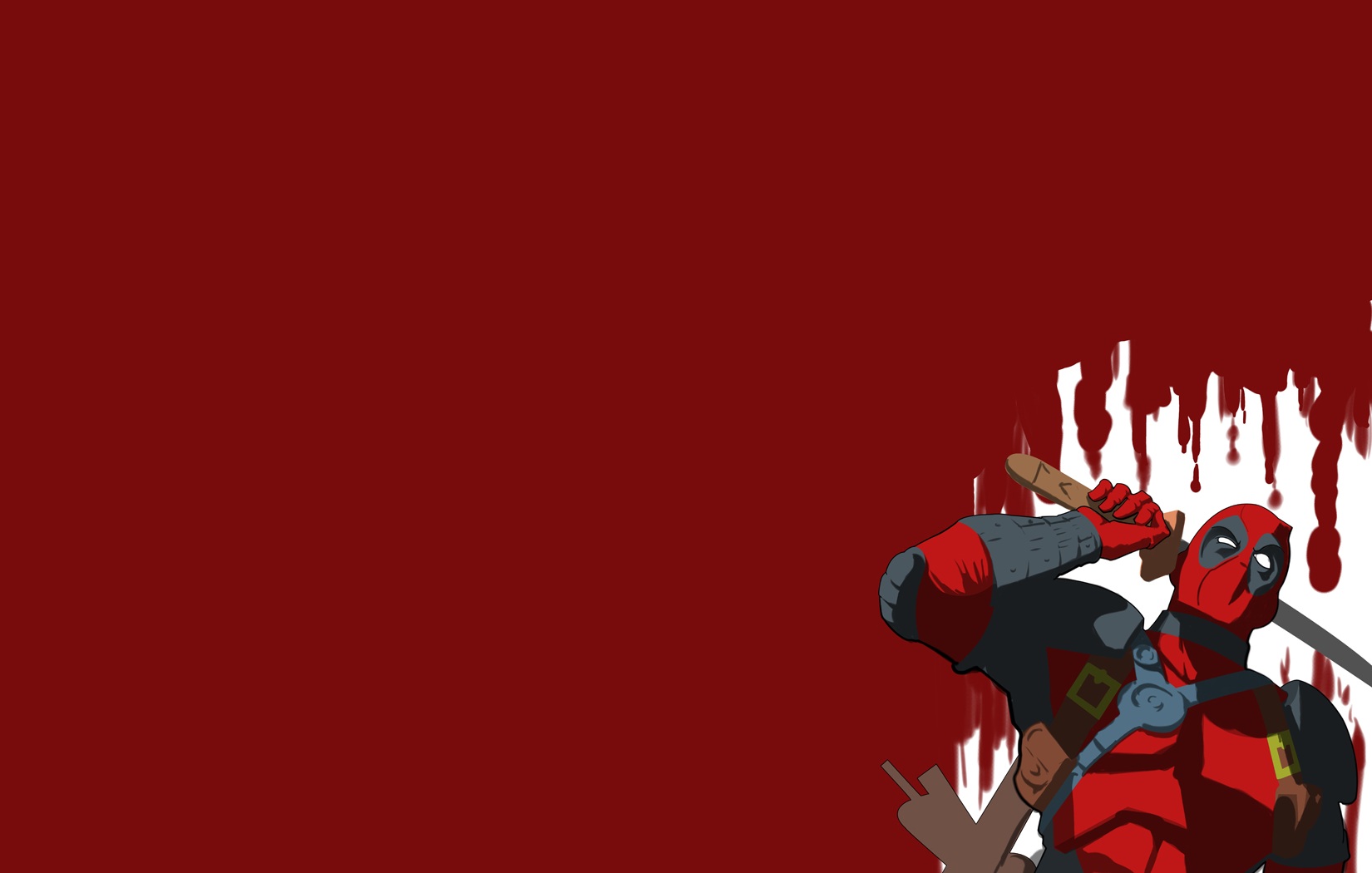 Deadpool Flat Digital Art Wallpapers